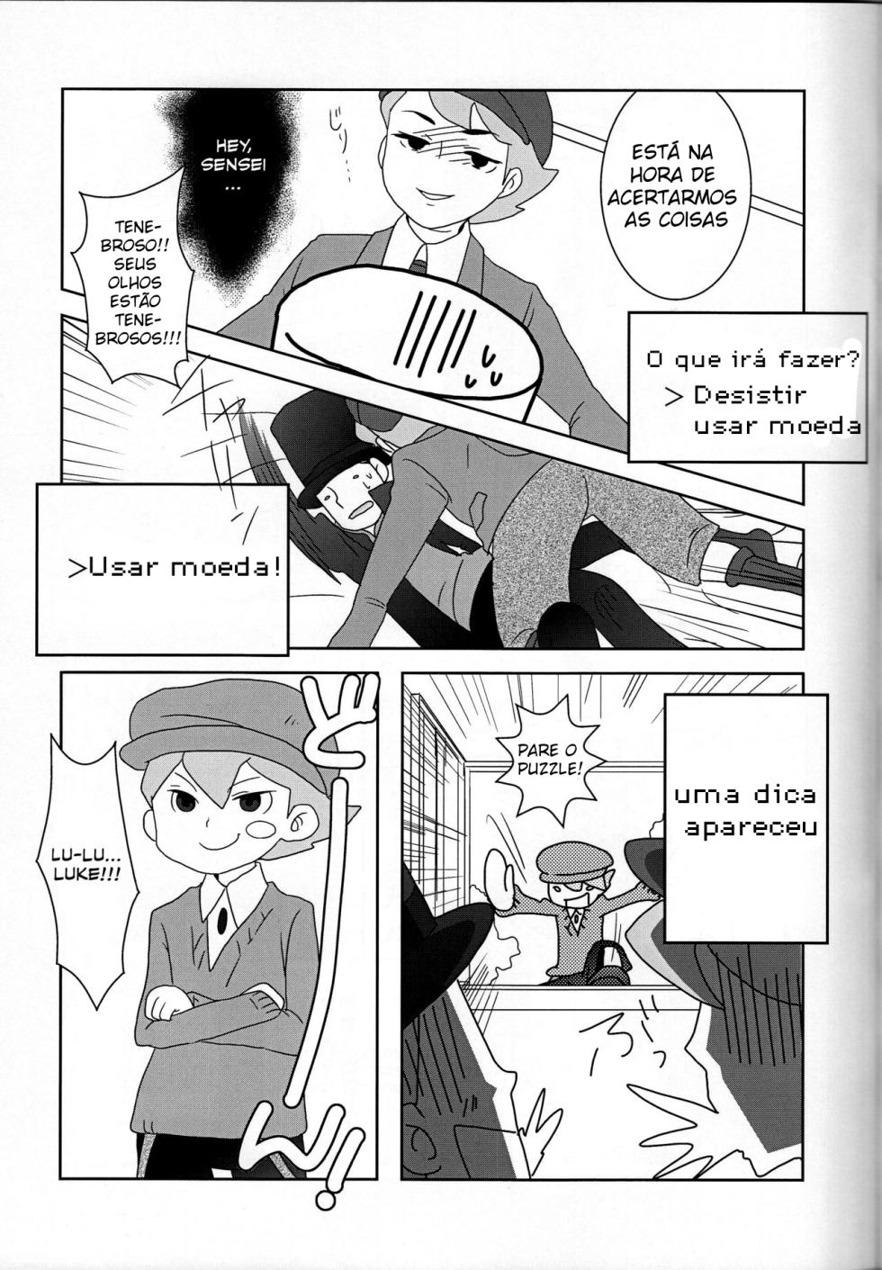 (C79) [Freeplay (Reina, Yashiyo)] Barairo Seishun Teidenki (Professor Layton) [Portuguese-BR] - Page 22