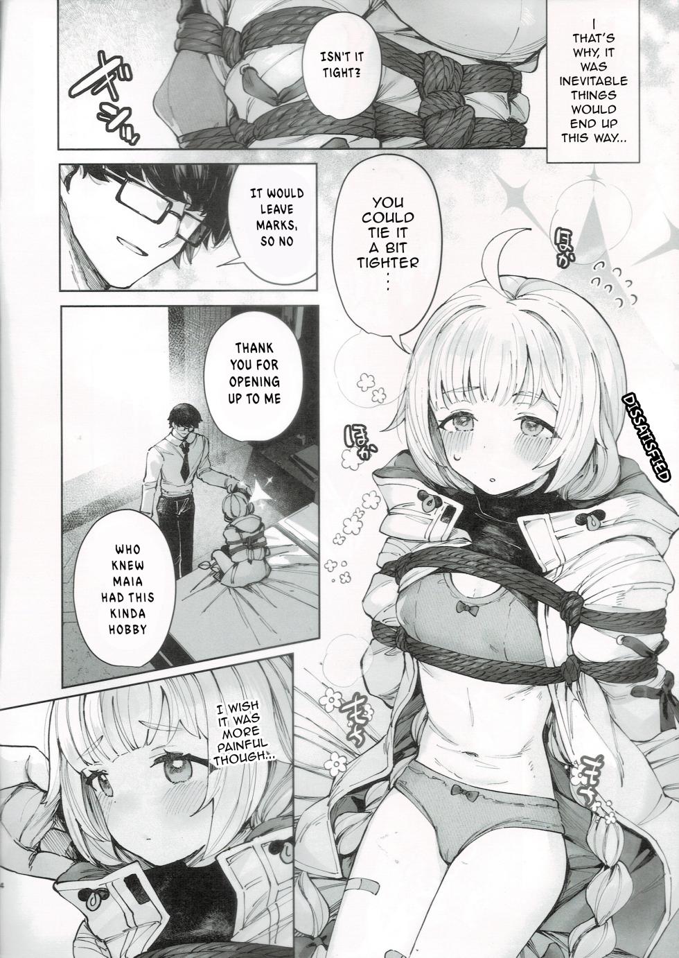 [CAT GARDEN (Nekotewi)] Kurushii no ga Sukina Maia-chan | Tie Me Down, Sensei [English] [TheSlaveGroup] - Page 3