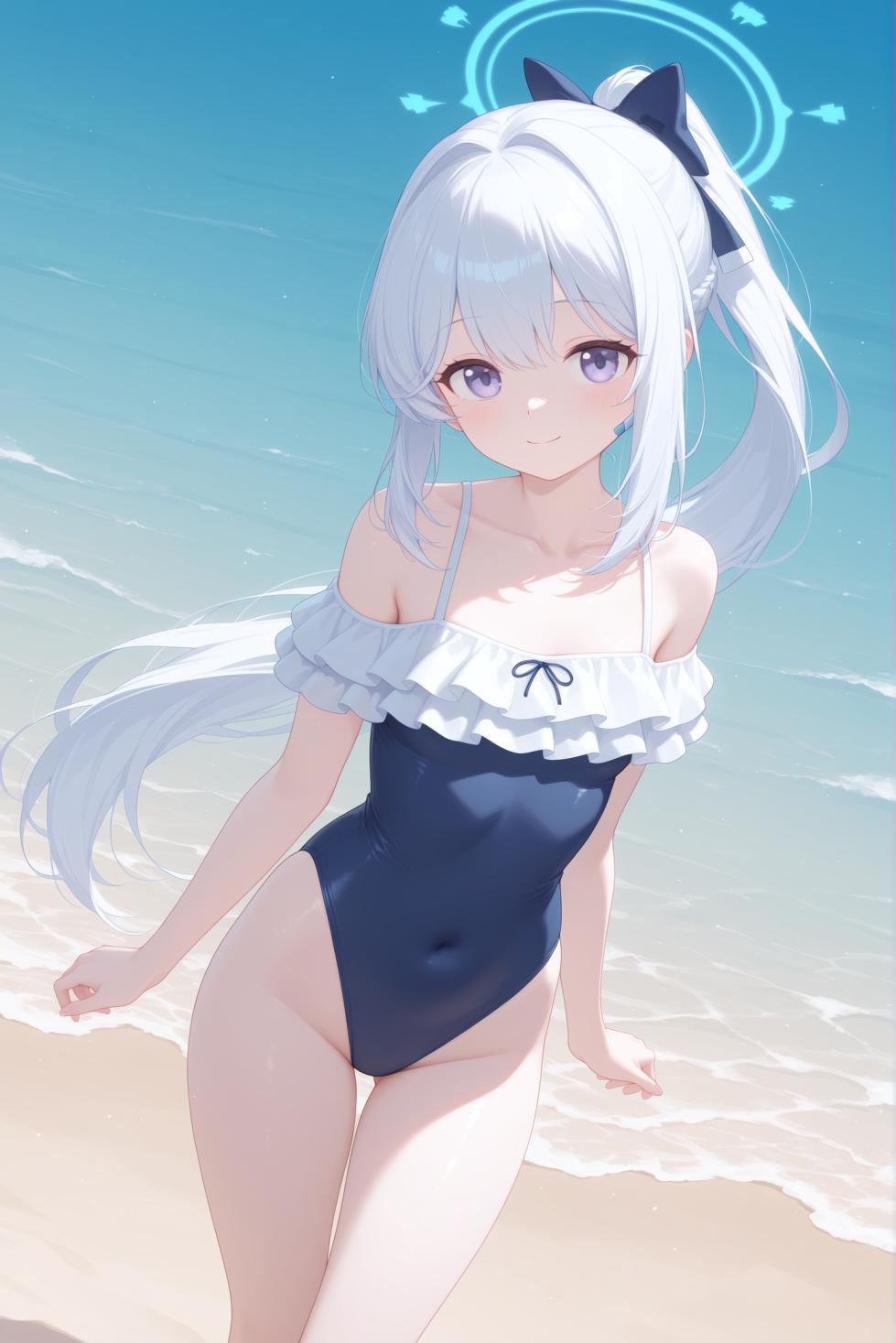 <蔚蓝档案-月雪宫子> <Blue Archive - Tsukiyuki Miyako> <ブルーアーカイブ orブルアカ - 月雪ミヤコ> [AI Generated] - Page 6