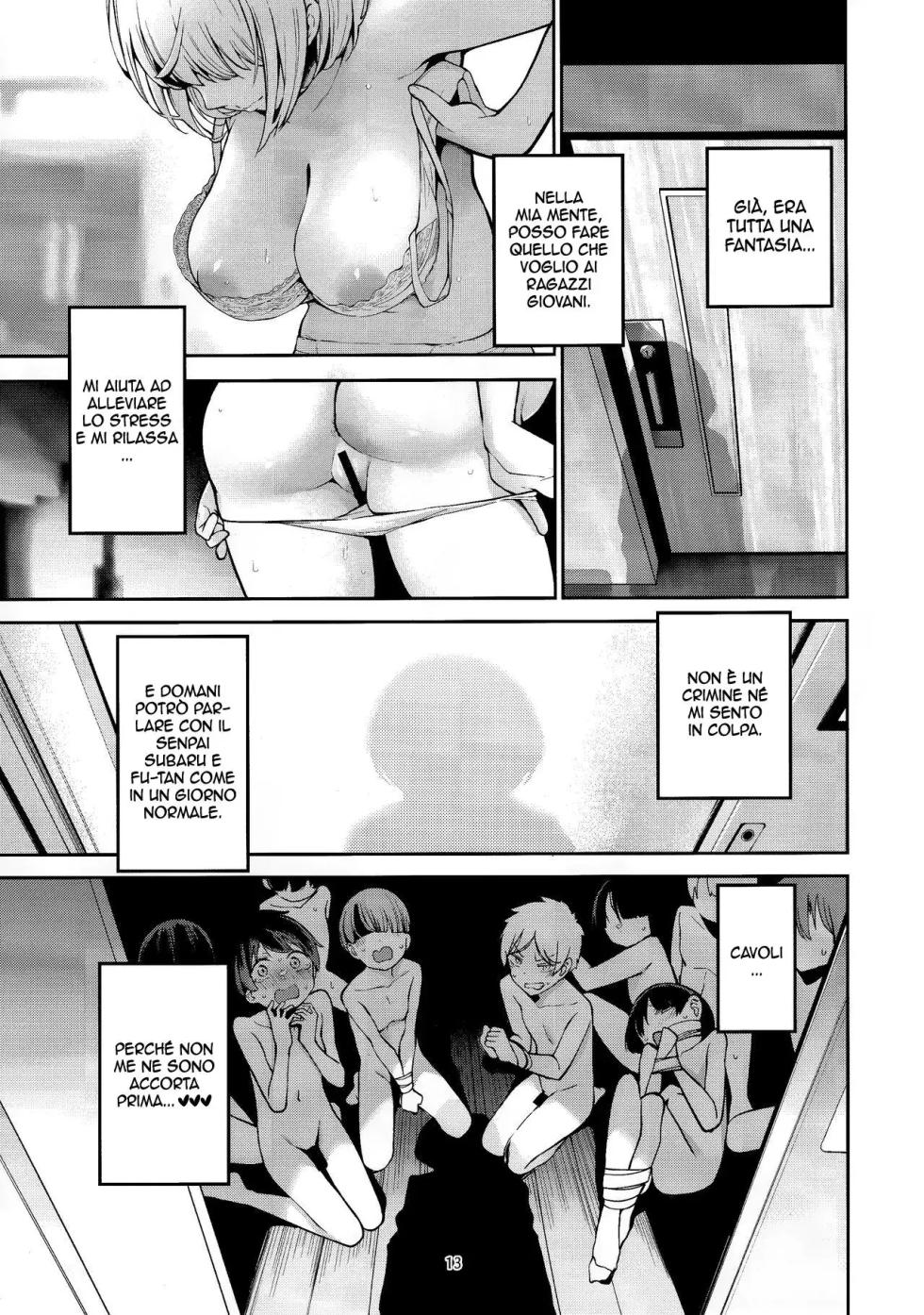 (C101) [Service Heaven (Hayashi)] Shirogane no Shota Shuryousai ~Stress o Kaishou Suru Tame Mainichi Shota-tachi o Naburi Taosu Koto dake o Kangae Mousou to Genjitu no Kubetsu ga Wakaranakunatte Wakai Seieki no Yokubou ni Fukaku Ochiiru.. (Shirogane Noel) | Il Festival Di Caccia Al Ragazzo Di Shirogane [Italian] - Page 14