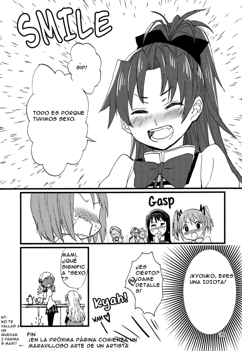 (C89) [Super Sentou (fukutarou)] Konya no Oyume wa Amai Yume (Puella Magi Madoka Magica) [Spanish] [CristoferDeLosAndes] - Page 39