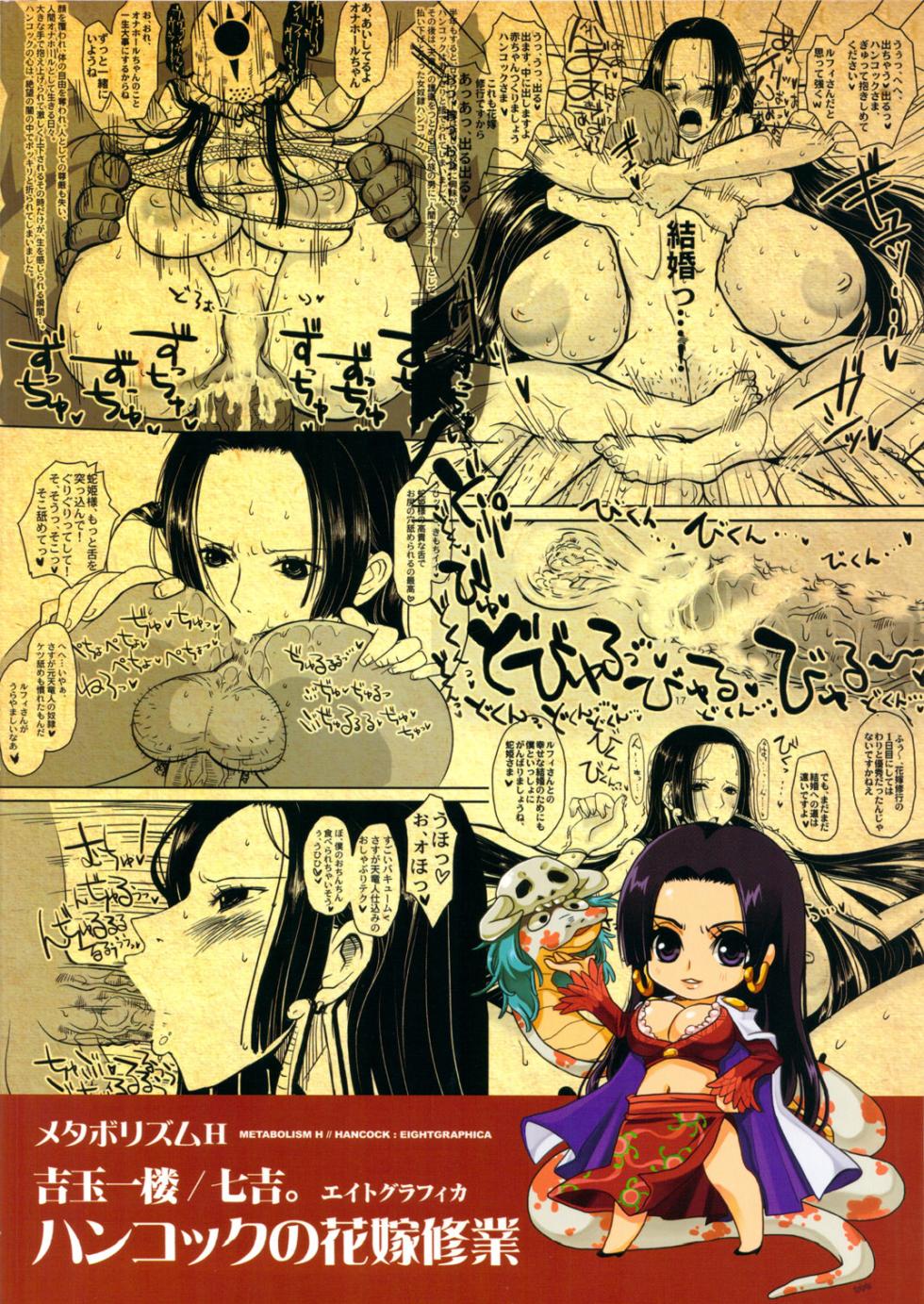 (C78) [8graphica (Yoshitama Ichirou)] Metabolism-H Moto Dorei Kaizoku Jotei Hancock no Hanayome Shiyugyou (One Piece)[Chinese] [考古学家个人汉化] - Page 26