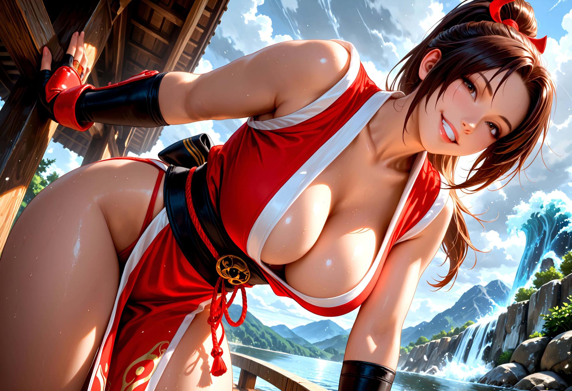[Allure Diffusion] - Mai Shiranui (Dead Or Alive) (AI Generated) Landscape - Page 10