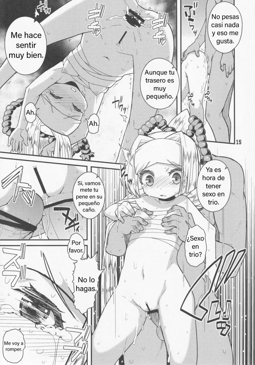 (COMIC1☆5)  [WICKED HEART (ZooTAN)] Kore wa ○○ de wa Nai!! | Haré Cualquier Cosa por Ti (Danball Senki) [Spanish] [Traductor Gato Oscuro] - Page 14