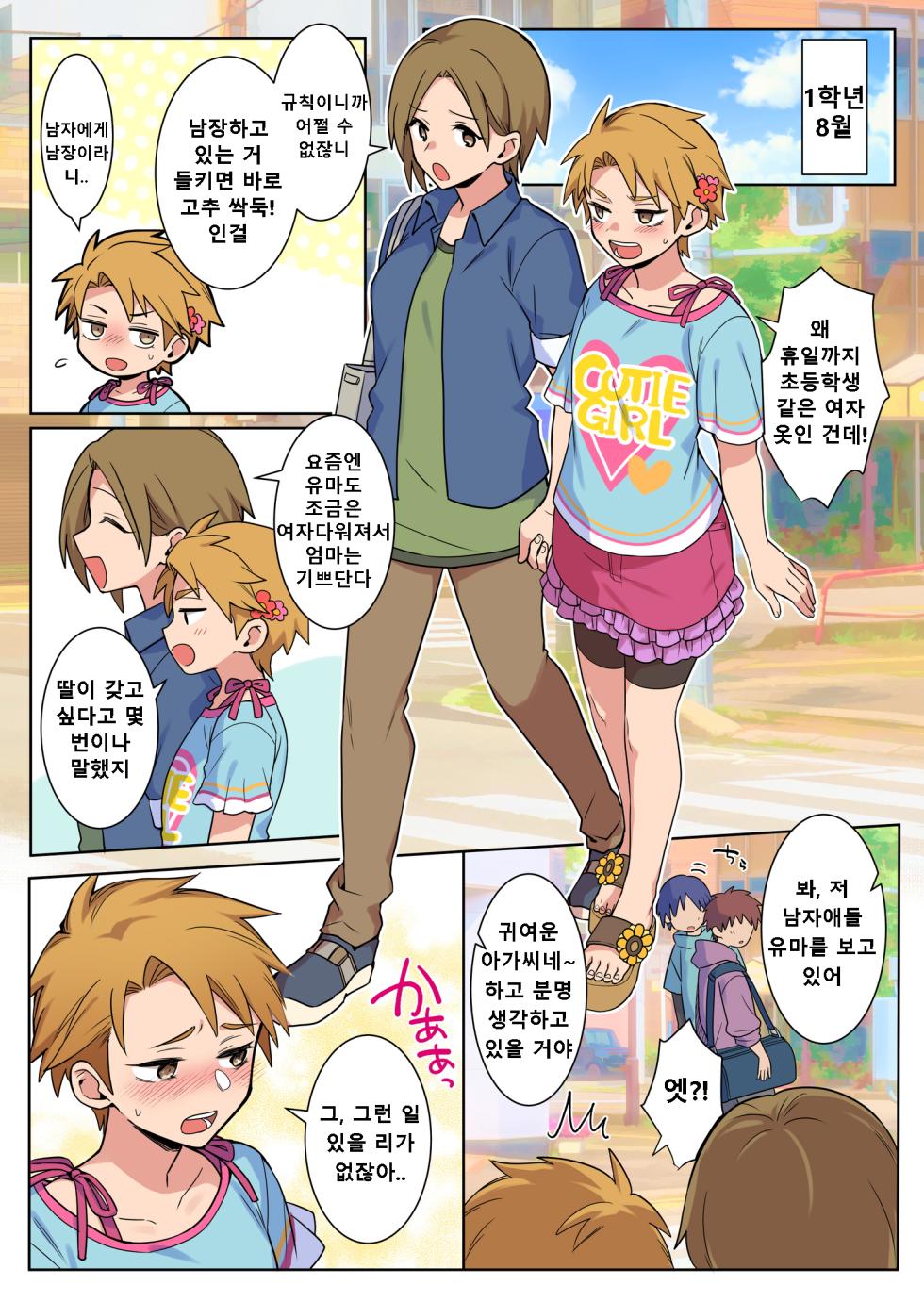 [Chijoku An (Yunogi)] Josou Taikou de Kyousei sareru Otokonoko-tachi | 여장 퇴행으로 교정당하는 남자아이들 [Korean] - Page 13