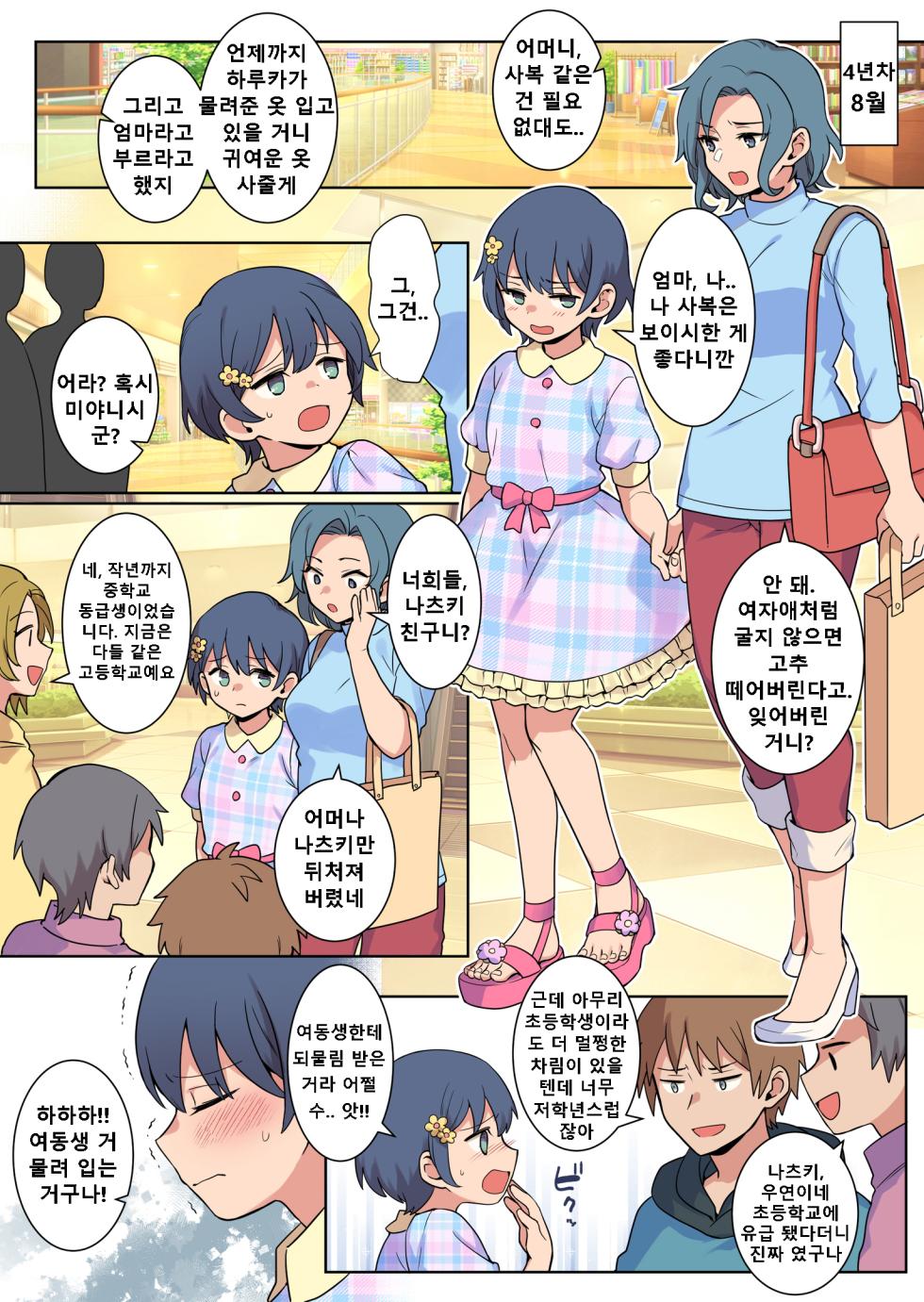 [Chijoku An (Yunogi)] Josou Taikou de Kyousei sareru Otokonoko-tachi | 여장 퇴행으로 교정당하는 남자아이들 [Korean] - Page 24