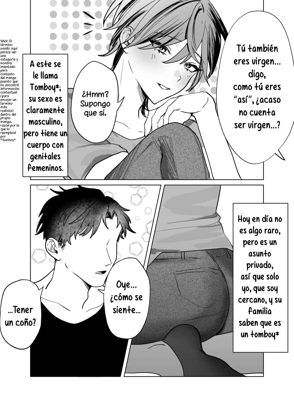 [Mochihara Soborodon] Shinyuu (Cuntboy) no Asoko ni Osewa ni Naru Hanashi | La historia sobre cómo acabo dependiendo del coño de mi mejor amiga. [Spanish] [La Legión Fantasma - Page 5
