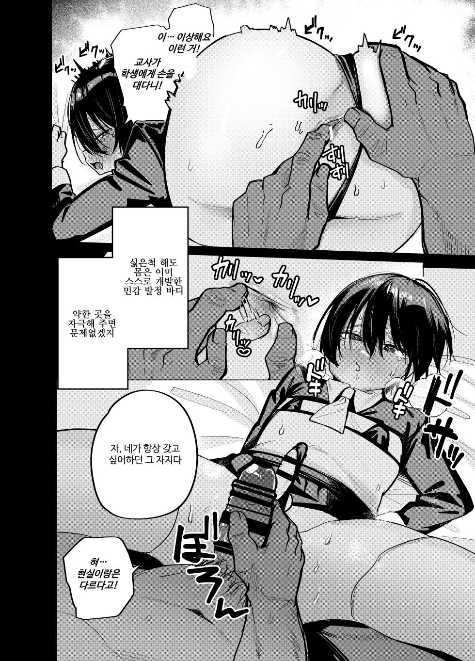 [Peimond] Mesu Danshi Seito: Yuutousei dattanoni Kuzu Kyoushi ni UraAka ga barete Jinsei Shuuryou | 암컷 남학생: 우등생이었는데 쓰레기 교사에게 뒷계 들켜서 인생 종료 [Korean] - Page 16