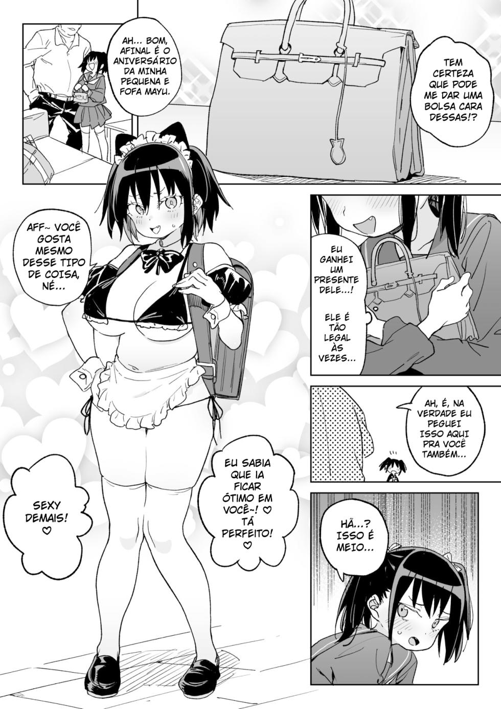 [Meshikutteneru. (Atage)] 11-gatsu 28-kai Atarashii Papa no Mono ni Narimashita. [Portuguese-BR] [Digital] - Page 23