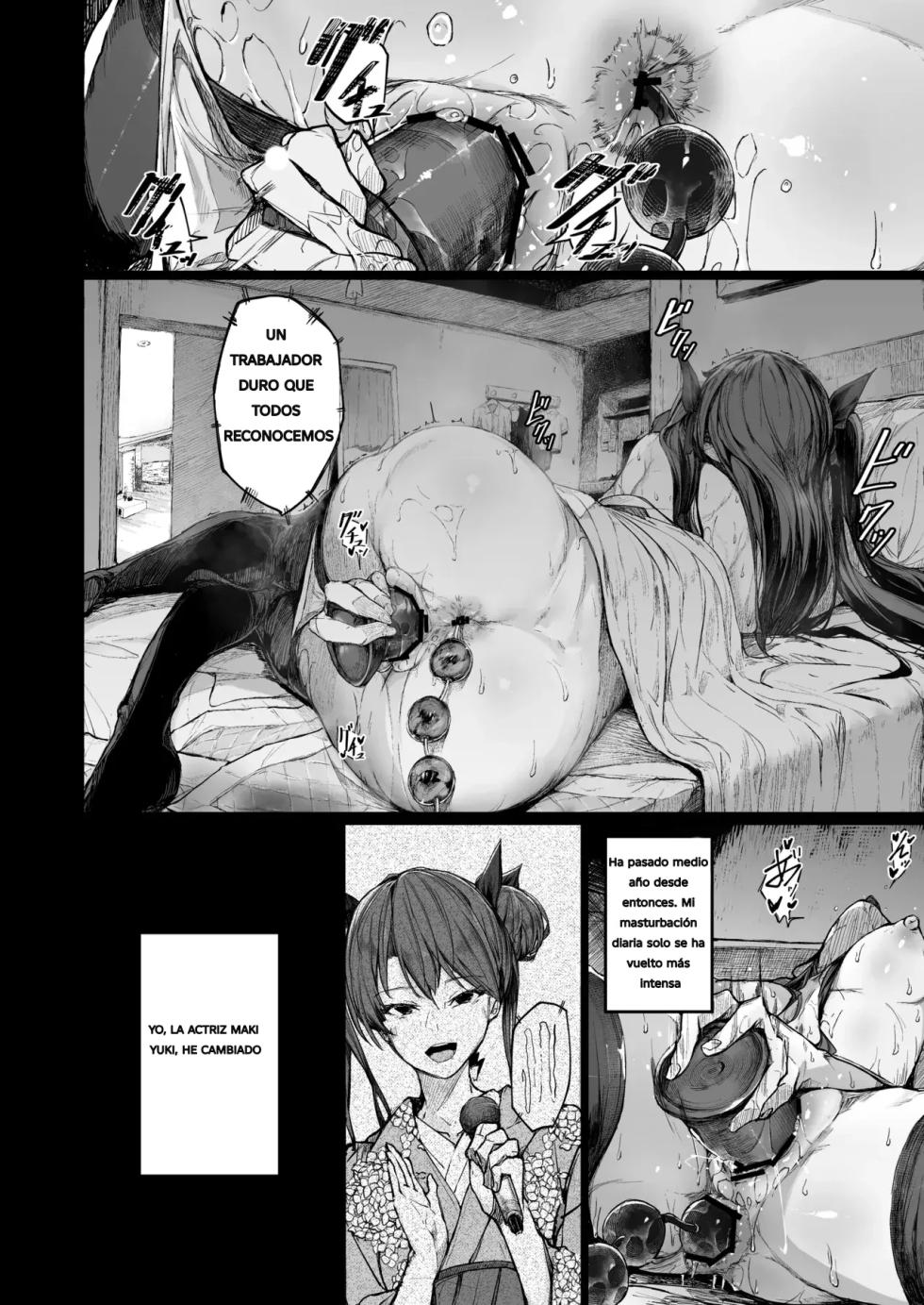 [Atugi de 5 (Murlachrot)] Kairaku Ochi shita Joyuu no Matsuro Kouhen｜La Caída de la Actriz Corrompida por Placer - PT2 [Spanish] [Jhovampire] [Digital] - Page 3