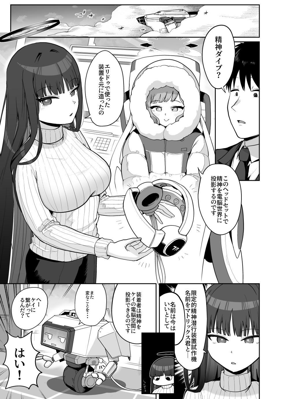 [Owakari Itadaketa darou ka (Umiyamasoze)] Dennou ni Nemuru Ai no Kagi (Blue Archive) [Digital] - Page 4