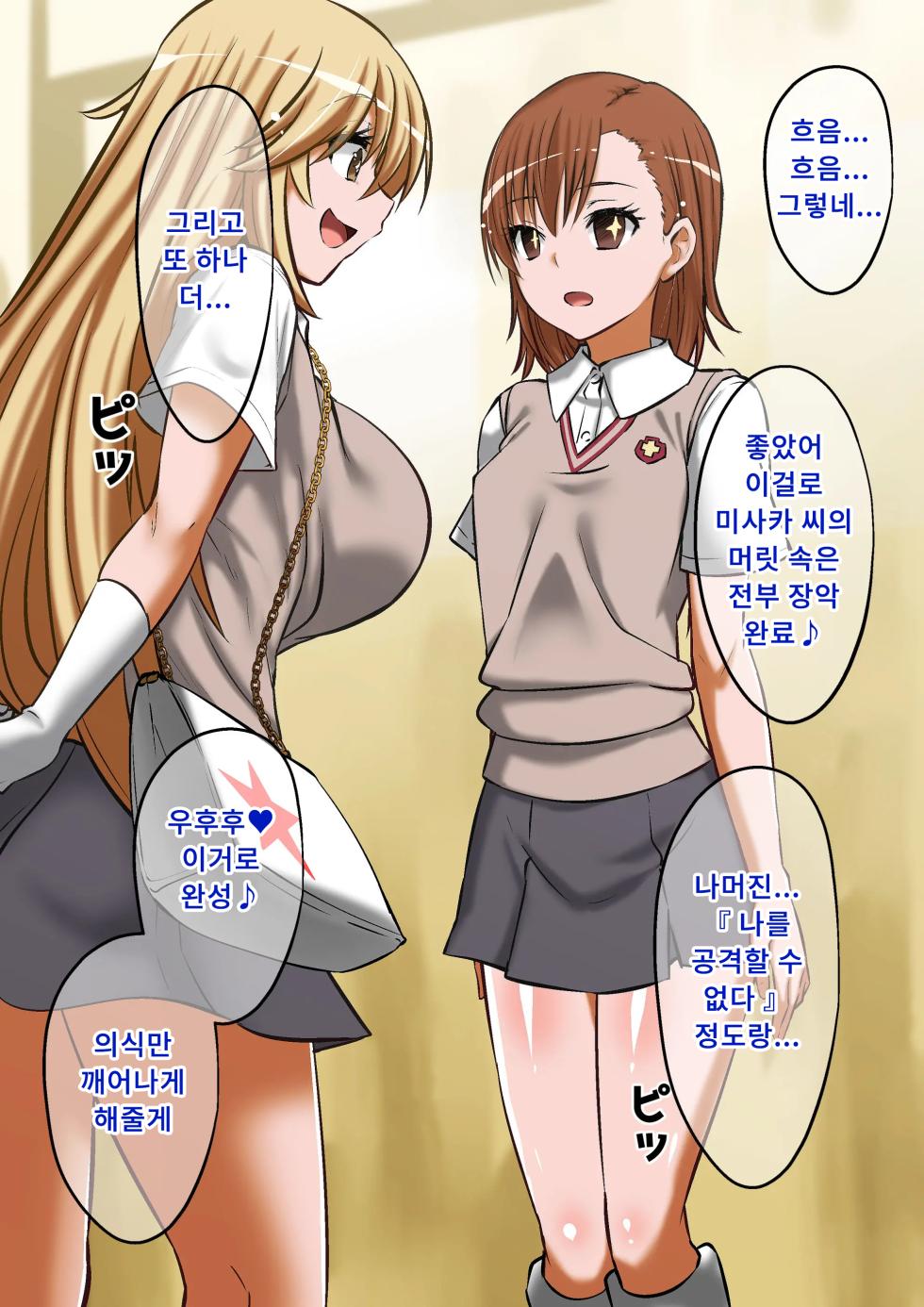 [Dining] Biribirimazo Buta Keikaku | 찌릿찌릿 마조돼지 계획 (Toaru Kagaku no Railgun)  [Korean] - Page 3