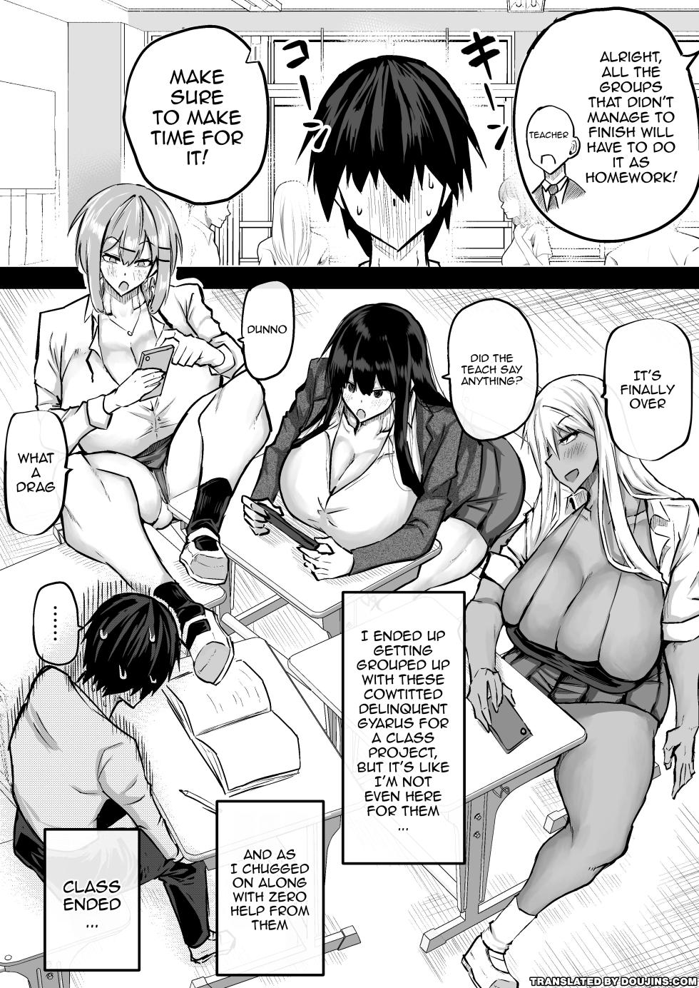 [Chae] Zenbu Shiboritotte Kureru Deka Chichi Gal | The Huge Tittied Gals That Suck Everything Out Of Me [English] {Doujins.com} - Page 2