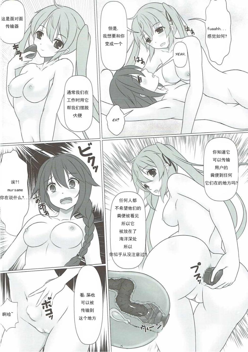 (C89) [Hazuki Tsuitachi (Kishimen)] Kuso Chinpo de Okasaretai | 屎吊 (Kantai Collection -KanColle-)  [Chinese] [豆制品] - Page 8