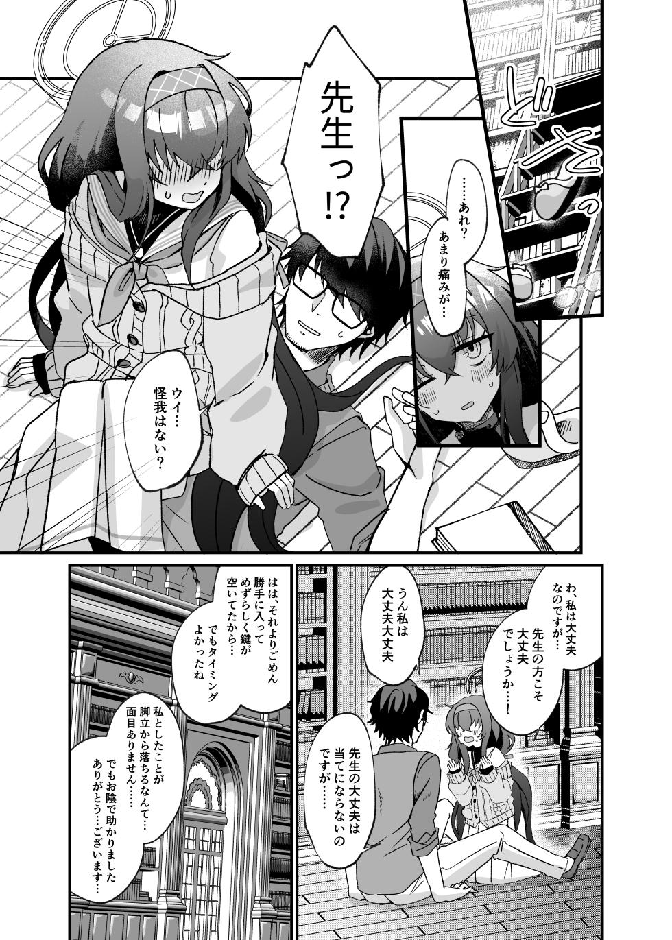 [Sugar Coat: (Zarame)] Koseki Ui no Uiuishii Gohoushi (Blue Archive) [Digital] - Page 4