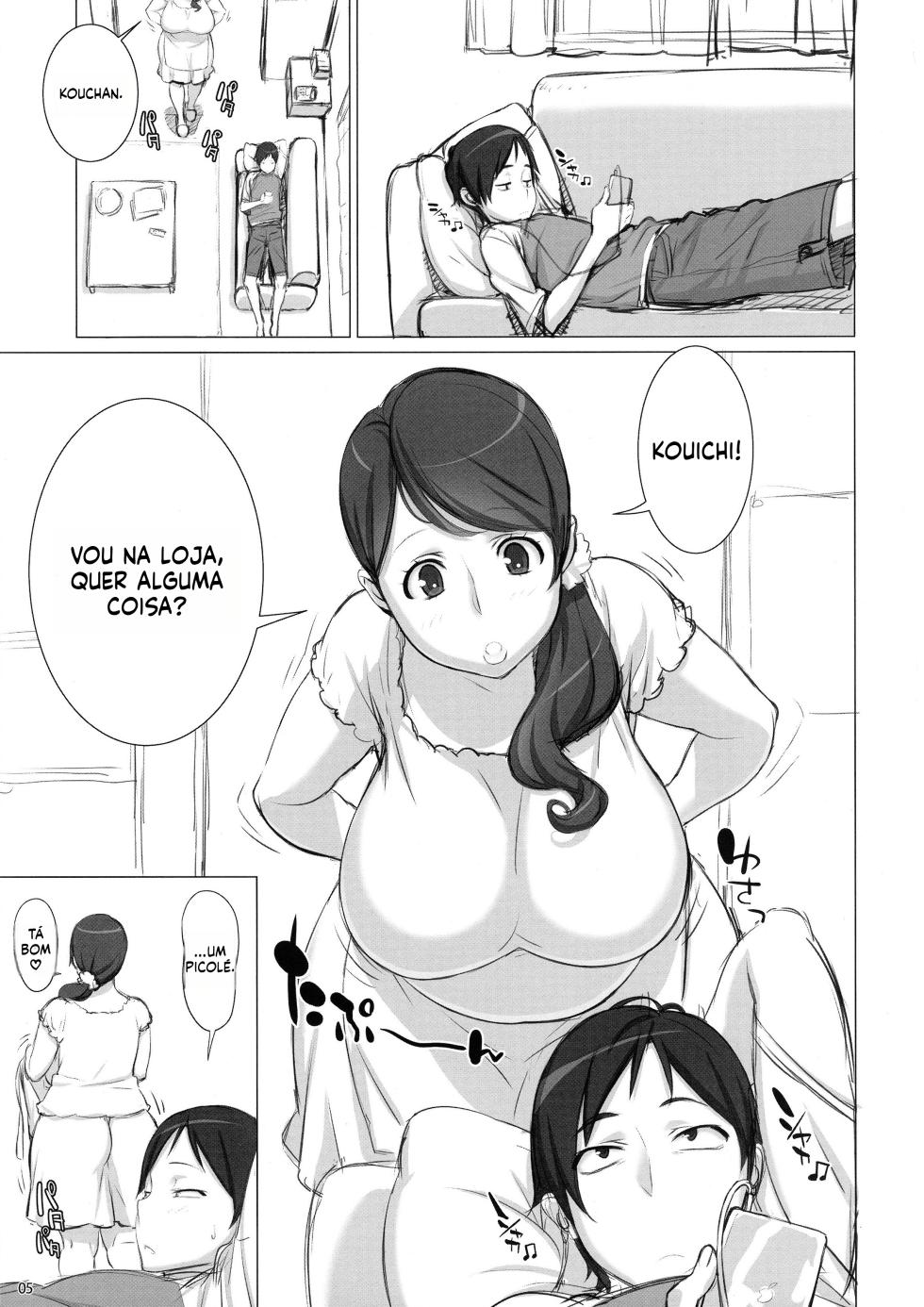 (Futaket 8.5) [OZONE (Marumiya)] Mama Tama | Mama's Balls [Portuguese-BR] - Page 4
