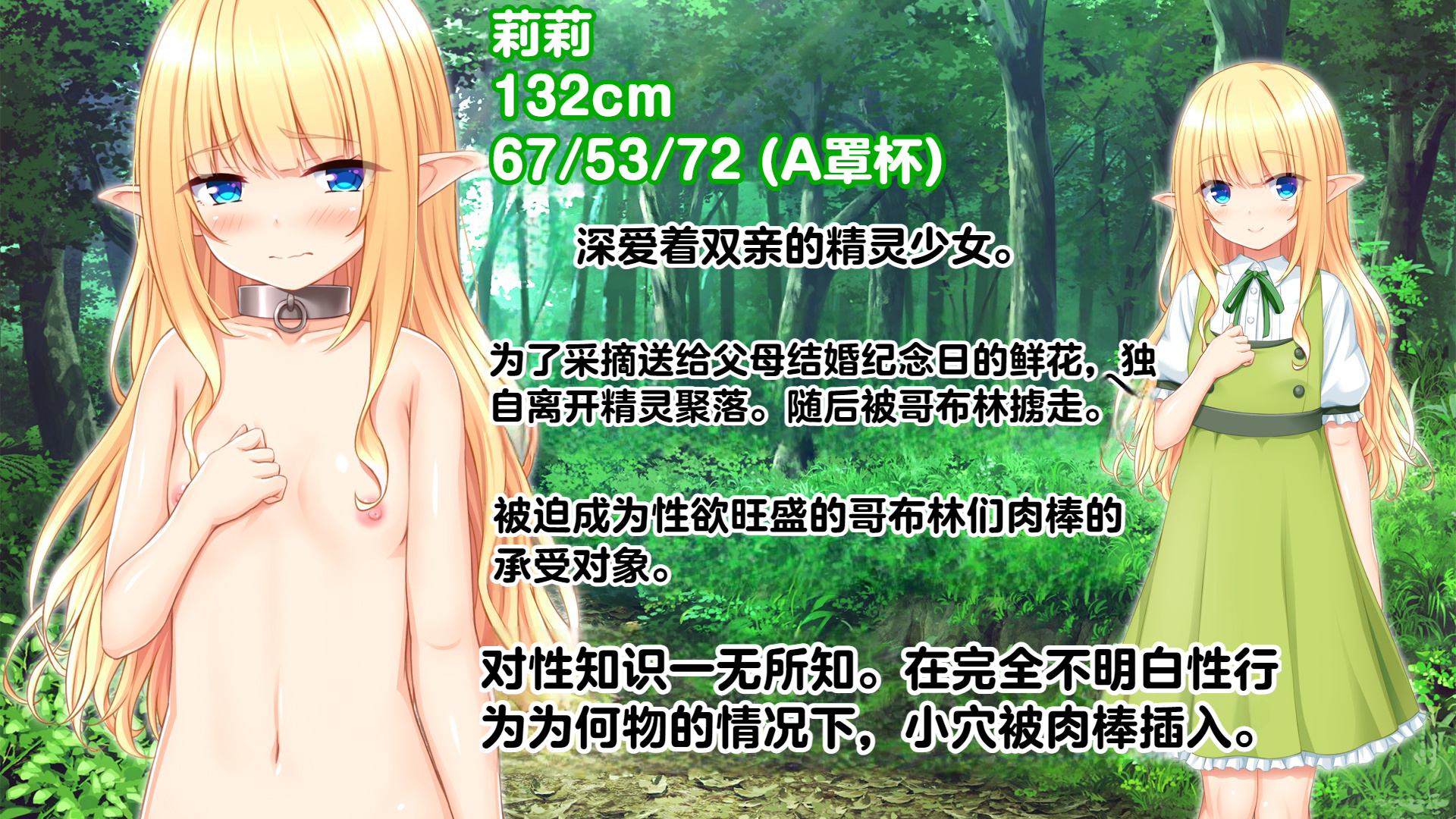 (同人CG集) [スタジオ山ロマン (cccpo)] ゴブリンの孕み袋～さらわれたエルフの少女の飼育記録～ - Page 2