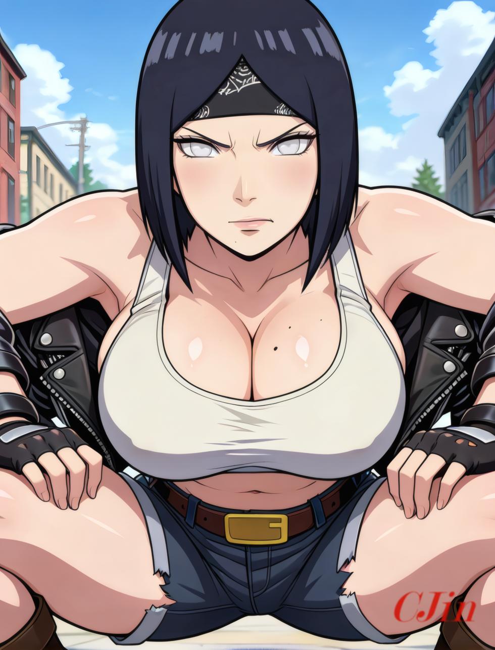 HINATA UZUMAKI AS THE MOTHER - THE QUEEN OF THE BIKERS [CjinAI] [AI Generated] - Page 18
