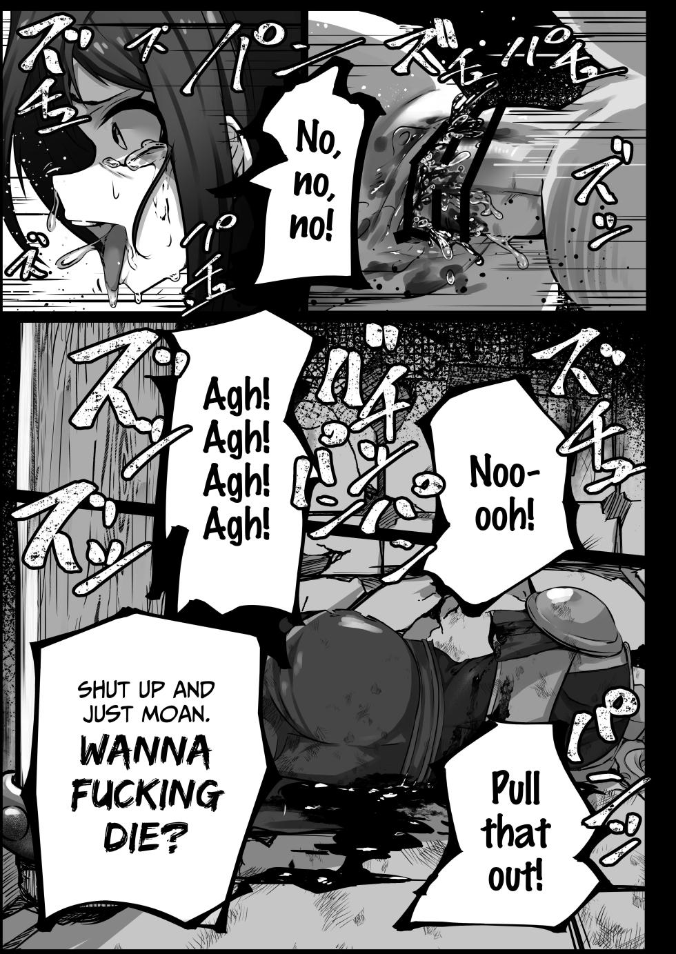 [Sushiya 961 (Osushi 961)] Teki ni Tsukamatte Harapan, Kubishime, Iramachio Sareru Hanashi | Caught By The Enemy ~Gut-punches, Choking, and Irrumatio~ [English] - Page 32