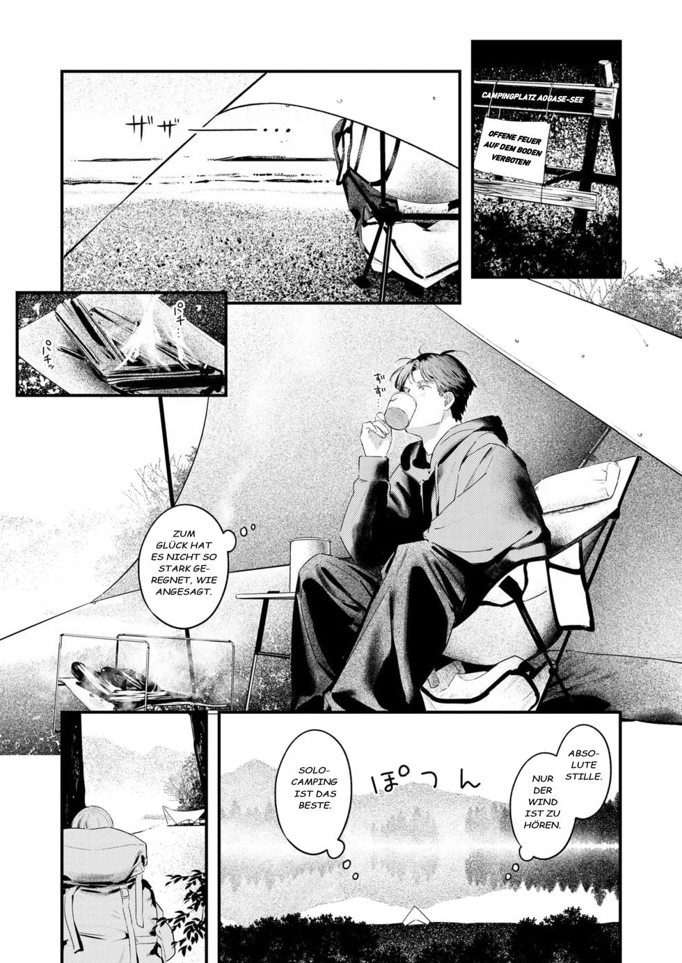[Ouchi Kaeru] Futari Bocchi Camp - Pitch a penis tent inside the tent. (COMIC Kairakuten 2025-01)[German][Decensored] - Page 1