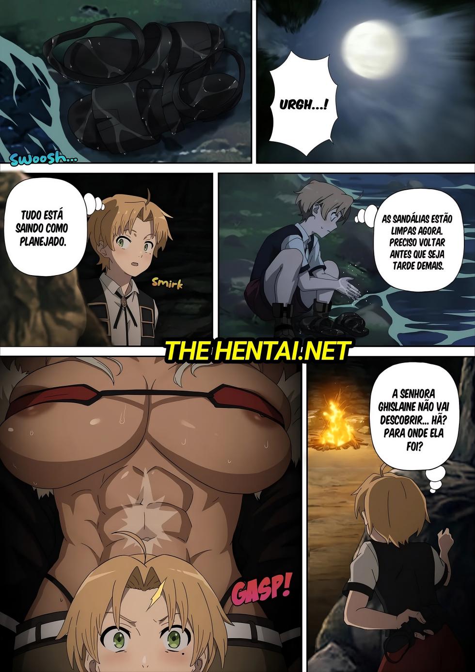 [Foot Croft] A Night With Ghislaine [Portuguese-BR] [Colorized] - Page 10