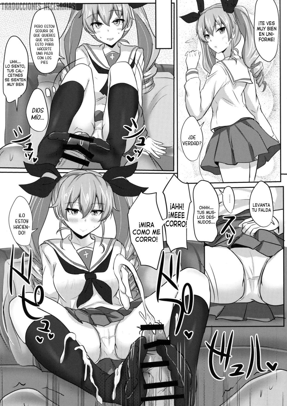 (C90) [Hakuginmokusei (Poshi)] Anchovy Nee-san White Sauce Zoe |  Anchovy-neesan acompañada de salsa blanca (Girls und Panzer) [Spanish] [Traducciones necesarias] - Page 4