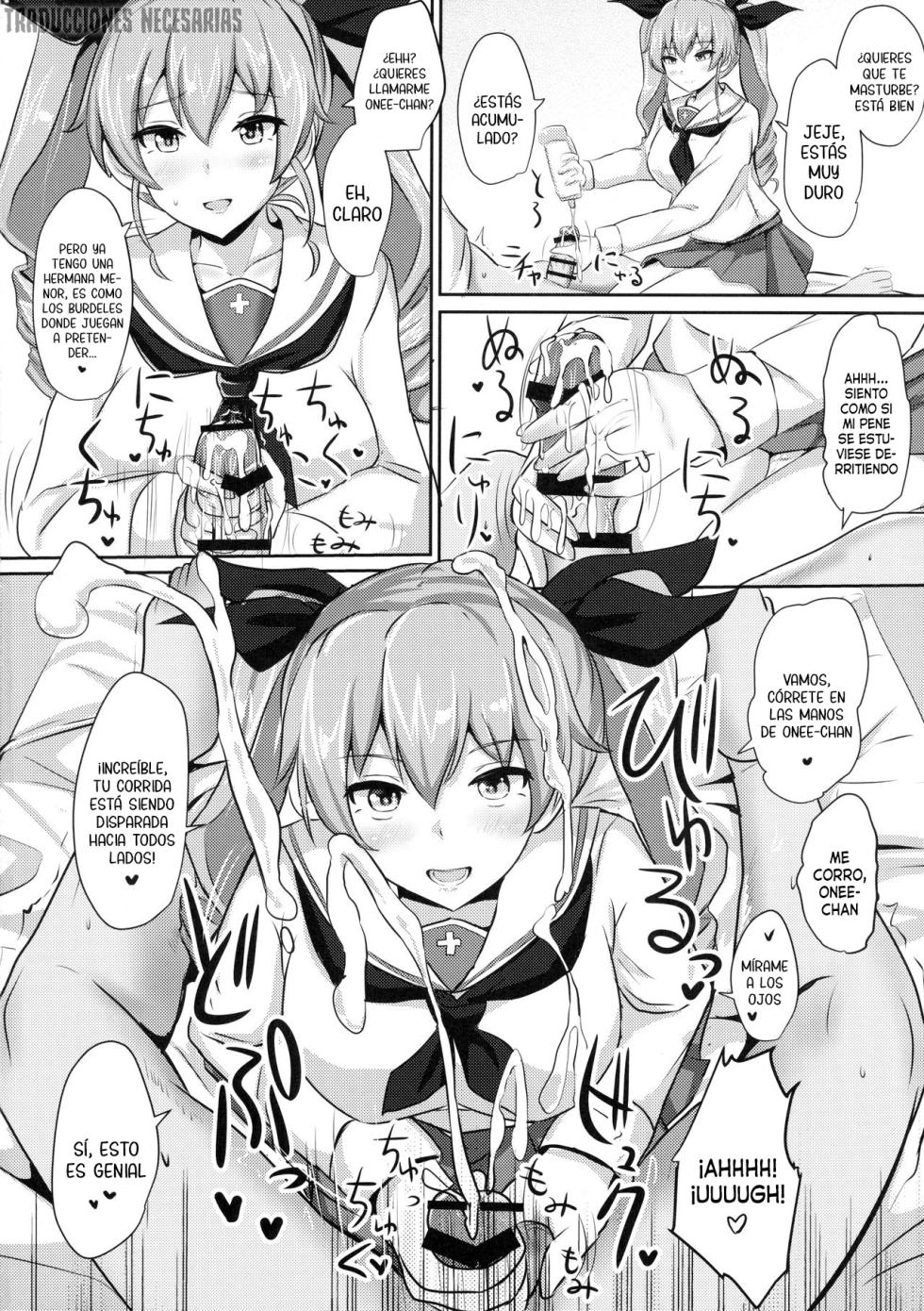 (C90) [Hakuginmokusei (Poshi)] Anchovy Nee-san White Sauce Zoe |  Anchovy-neesan acompañada de salsa blanca (Girls und Panzer) [Spanish] [Traducciones necesarias] - Page 5