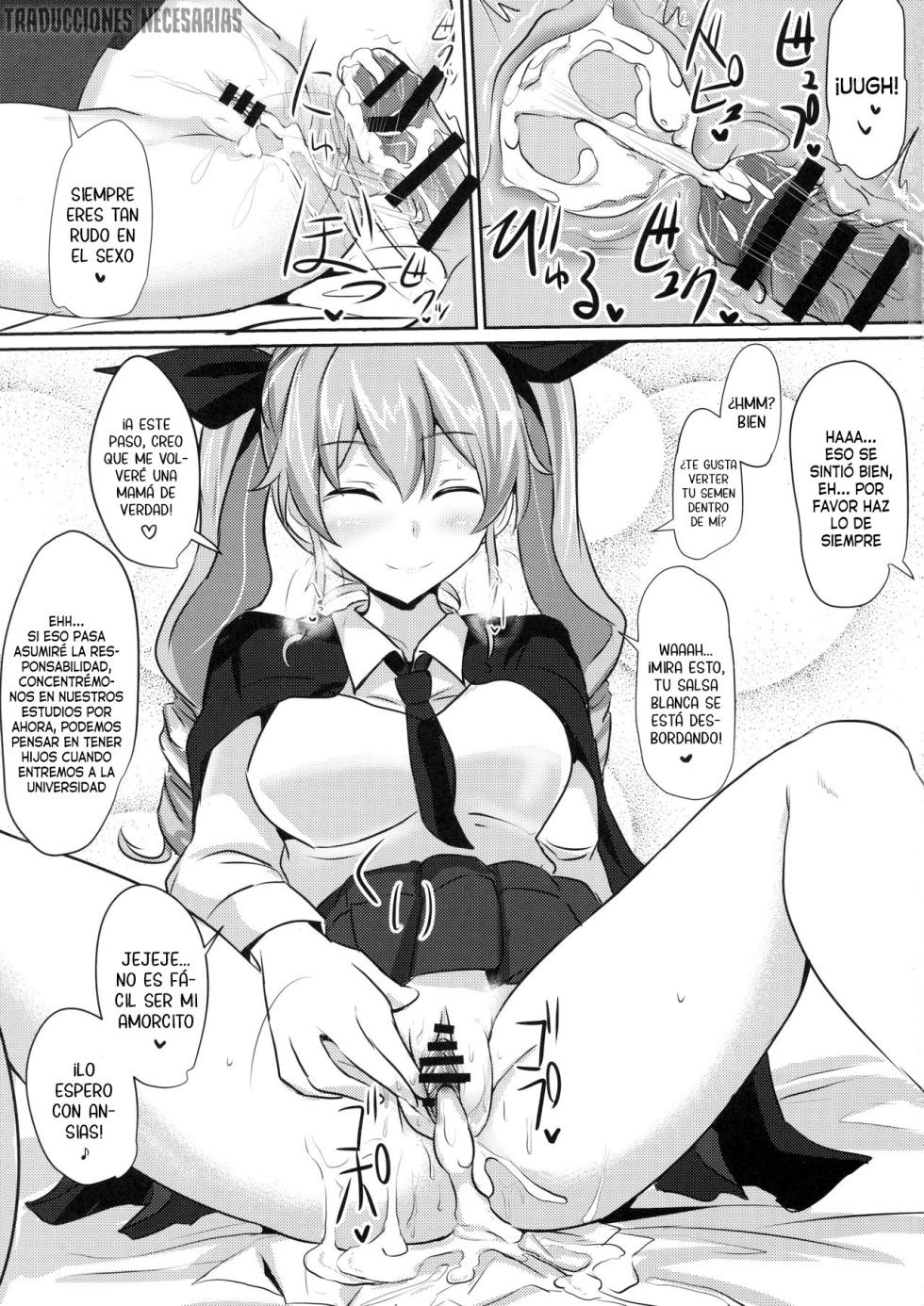 (C90) [Hakuginmokusei (Poshi)] Anchovy Nee-san White Sauce Zoe |  Anchovy-neesan acompañada de salsa blanca (Girls und Panzer) [Spanish] [Traducciones necesarias] - Page 18