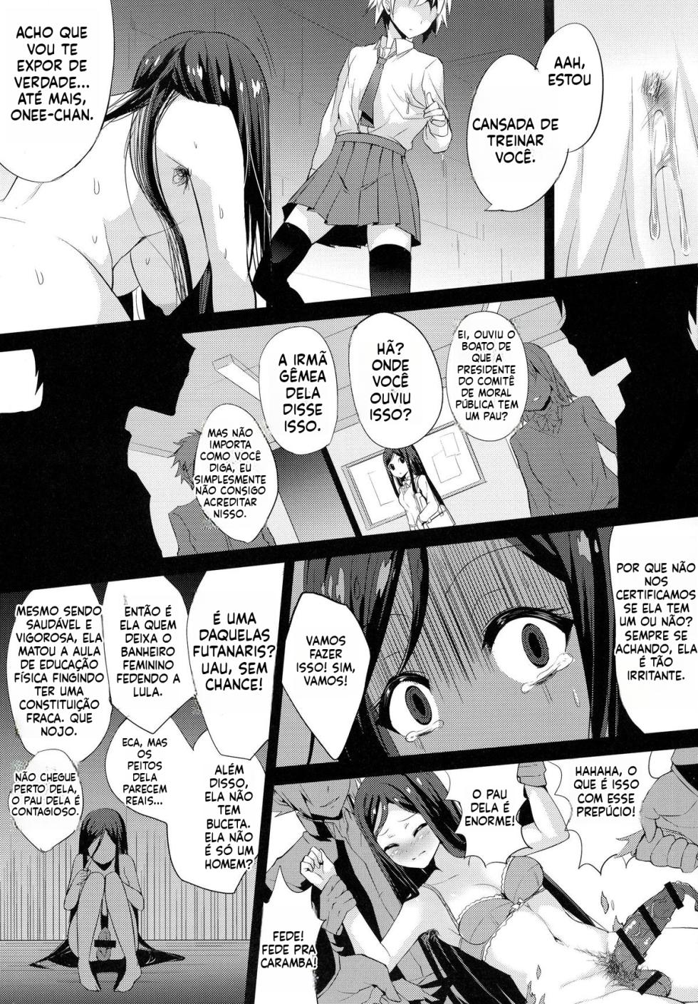 (Futaket 11) [Kinokoya(Kari) (Kinokoya)] Chingirls - Happy Birthday Onee-sama Ai no Chinkasu Soap Hen [Portuguese-BR] - Page 9