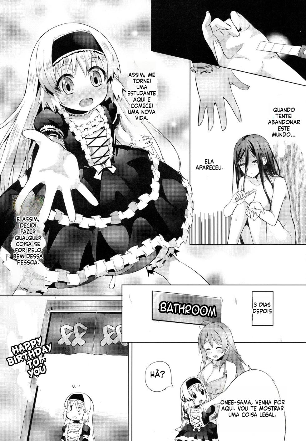(Futaket 11) [Kinokoya(Kari) (Kinokoya)] Chingirls - Happy Birthday Onee-sama Ai no Chinkasu Soap Hen [Portuguese-BR] - Page 10