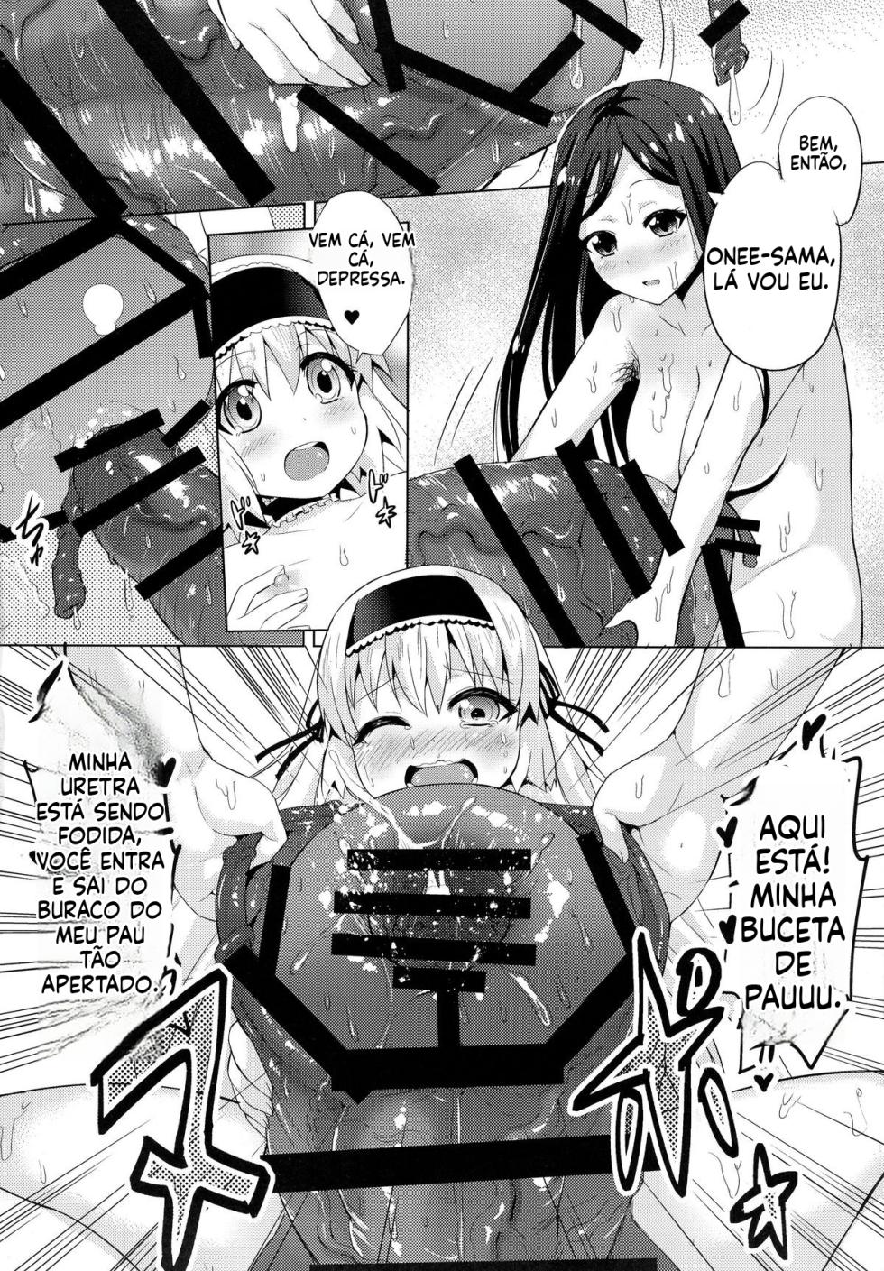 (Futaket 11) [Kinokoya(Kari) (Kinokoya)] Chingirls - Happy Birthday Onee-sama Ai no Chinkasu Soap Hen [Portuguese-BR] - Page 22