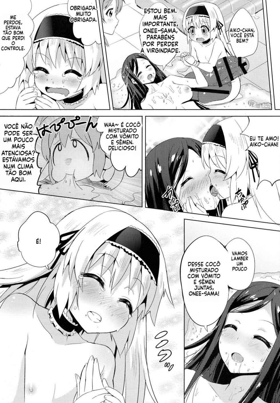 (Futaket 11) [Kinokoya(Kari) (Kinokoya)] Chingirls - Happy Birthday Onee-sama Ai no Chinkasu Soap Hen [Portuguese-BR] - Page 32