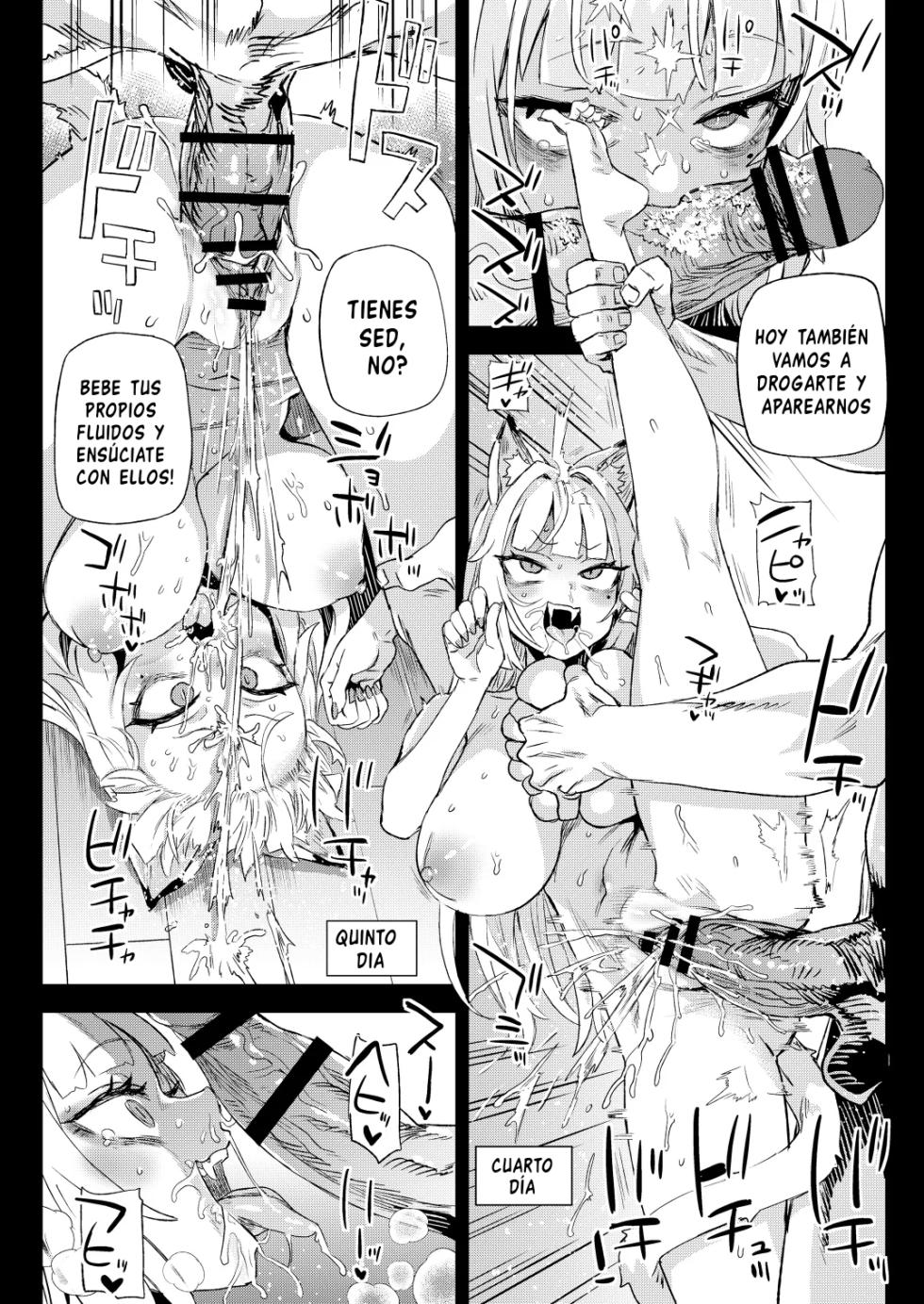 [Fatalpulse (Asanagi)] Nekozoku Musume wa Ningen o Kau. - CAT GIRLS KEEP A HUMAN｜LAS CHICAS GATO TIENEN UN HUMANO [Spanish] [Bastspanish] [Digital] - Page 31