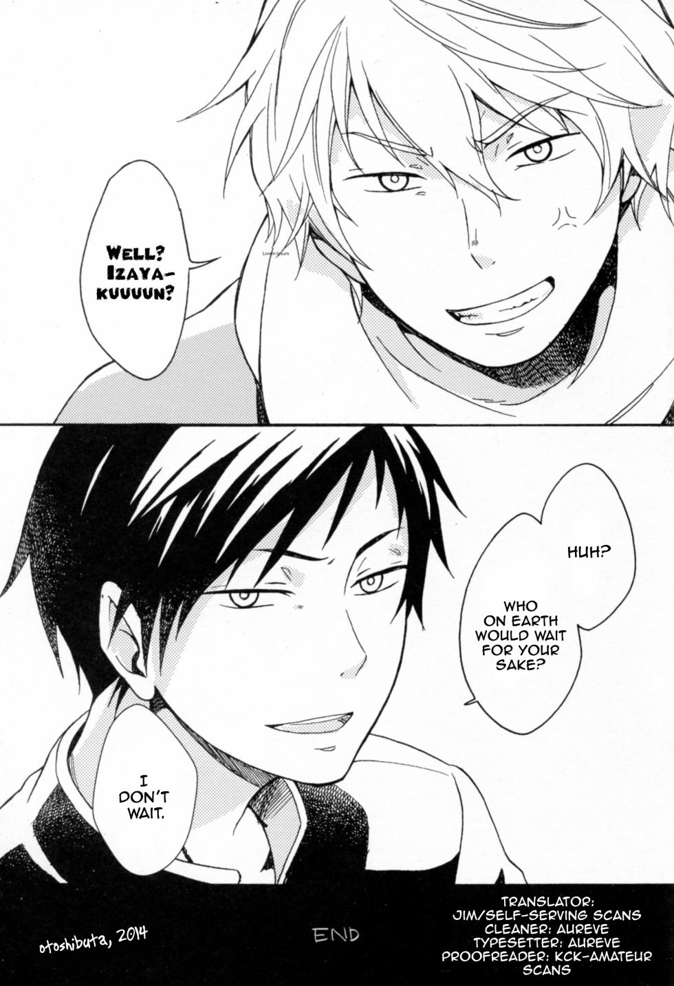 [otoshibuta (rokusento)] Six Thousand --drrr doujin [Eng] {Self-Serving Scans} - Page 7