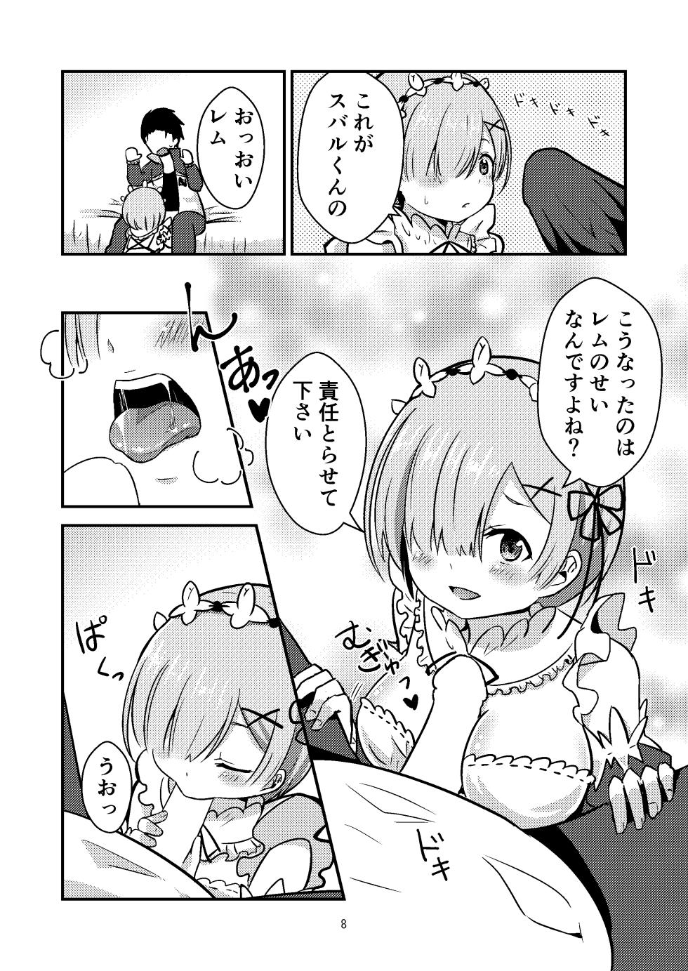 [Hanami ga Saku (Bangetsu Setsuka)] Rem ga Hitohada Nugimasu! (Re:Zero kara Hajimeru Isekai Seikatsu) [Digital] - Page 7