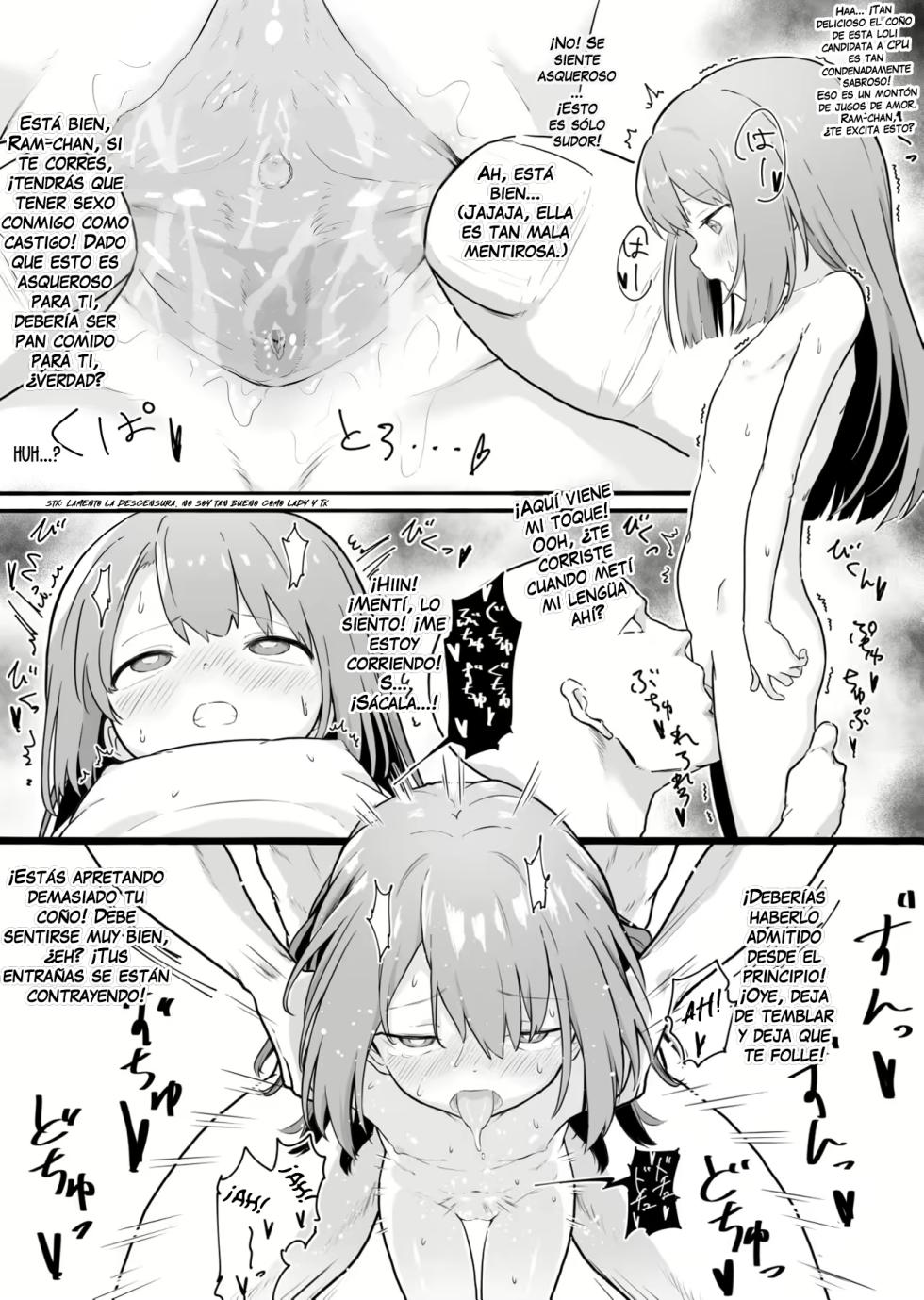 [Healthyman] Rom-chan Ram-chan 4P Manga (Hyperdimension Neptunia) [Spanish] [Traductor X] - Page 2