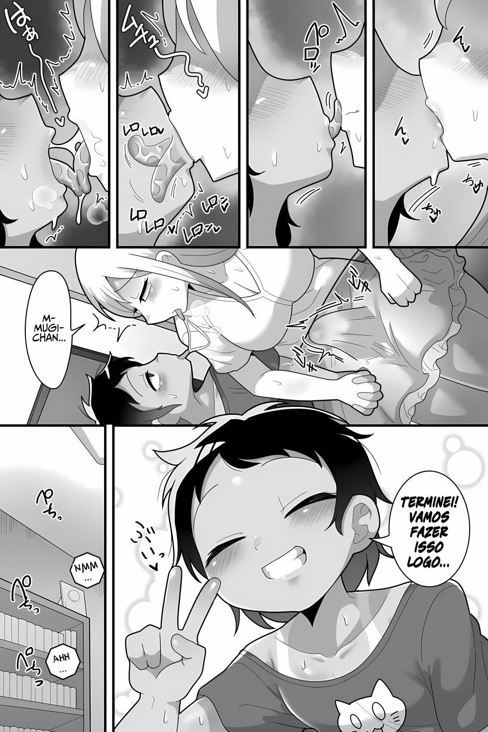 [Dakkoku Jiro] Daisuki na Kinjo no Yasashii Onee-chan ga Futanari datte node Senyou Onaho ni Narimashita [Portuguese-BR] [Upscale] - Page 31