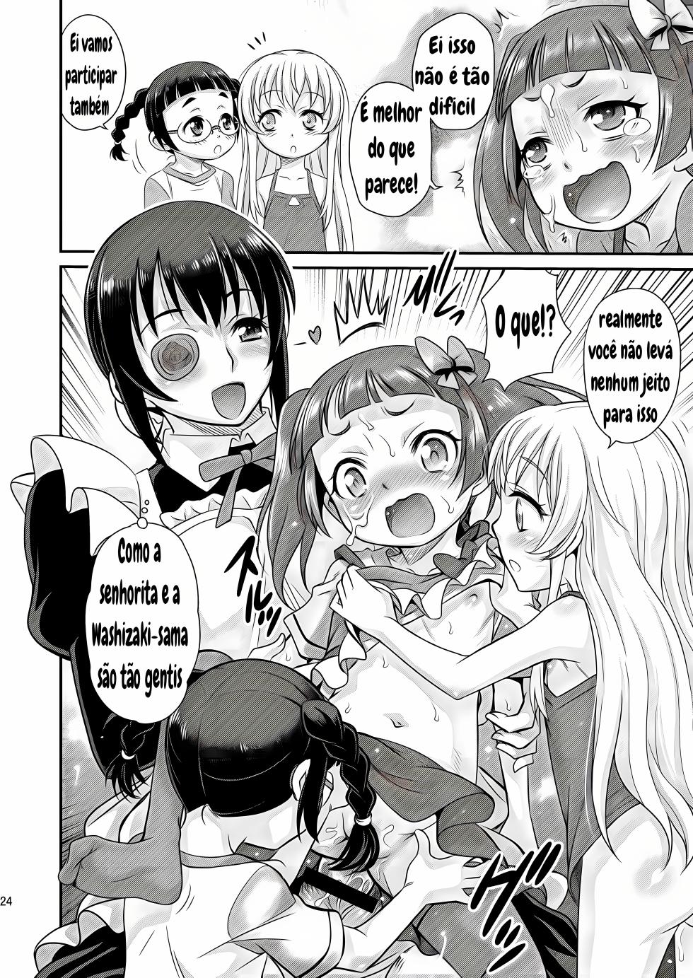 [Kyouichirou] Saotsuki Maid ni Moteasobarete Imasu! Portuguese-BR] [Upscale] - Page 23