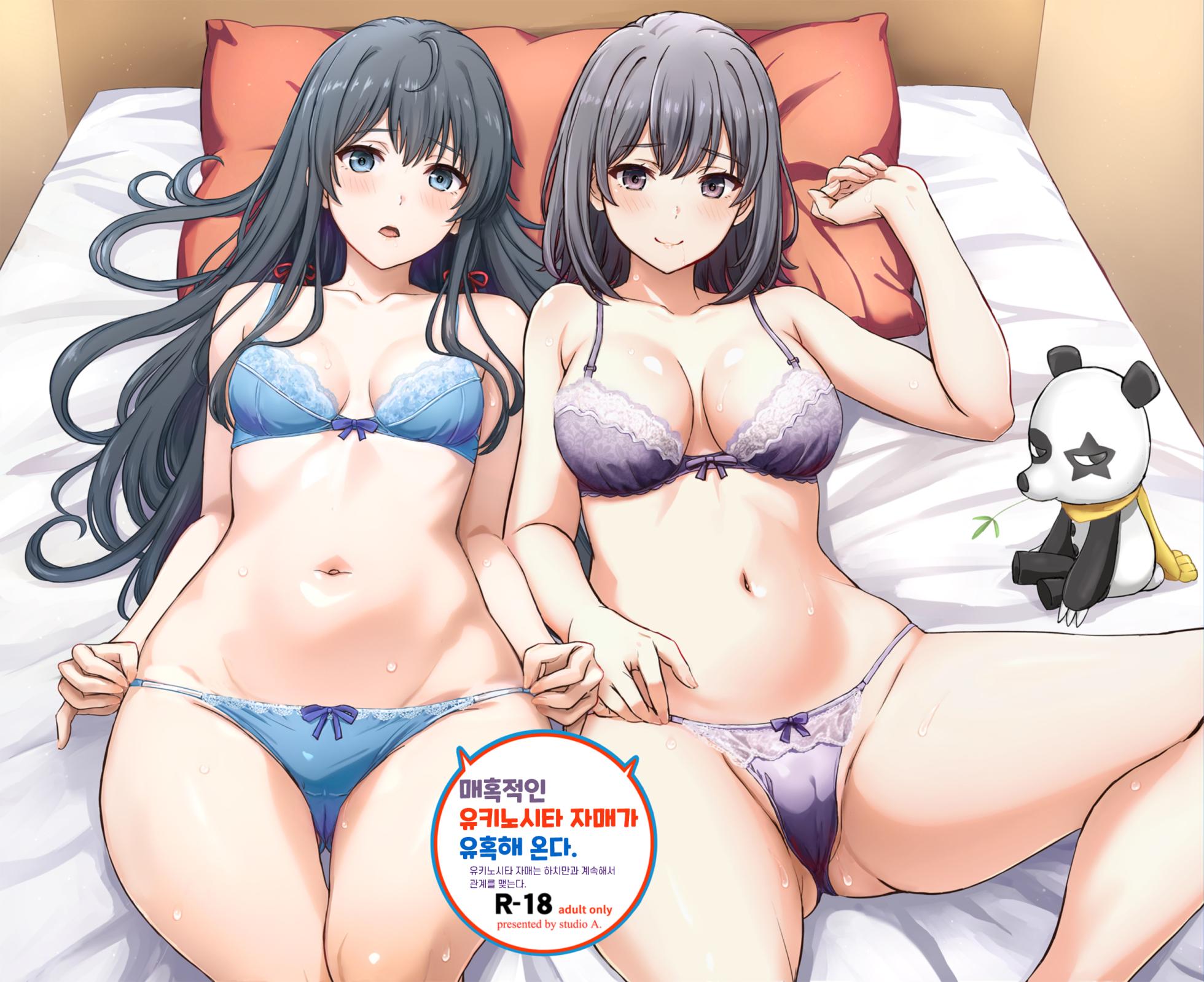 [studio A (Inanaki Shiki)] Miwakuteki ni Yukinoshita Shimai ga Rouraku Shite Kuru. - The Yukinoshita sisters continue to have sex with hachiman. | 매혹적인 유키노시타 자매가 유혹해 온다. - 유키노시타 자매는 하치만과 계속해서 관계를 맺는다. (Yahari Ore no Seishun Love Come wa Machigatteiru.) [Korean] [Digital] - Page 1
