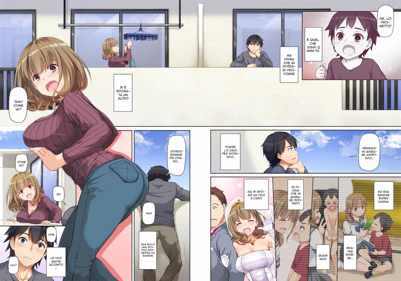 [Digital Lover (Nakajima Yuka)] Hitozuma Osananajimi to Hitonatsu no Dekigoto 1-4 FULL STORY [Italian] - Page 3
