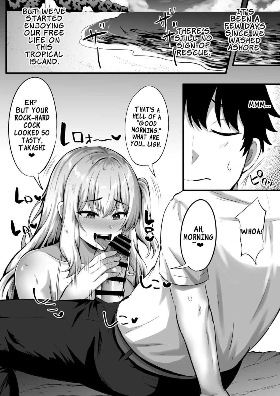 [Doushoku (Kisaragi Nana)] Gal to Ore no Sounan Nikki ~Futarikiri no Mujintou de Icha Love Seikatsu~ | The Gal and My Stranded Diary ~Our Lovey-Dovey Life Alone on a Desert Island~ [English] [LKK•Scans] - Page 17