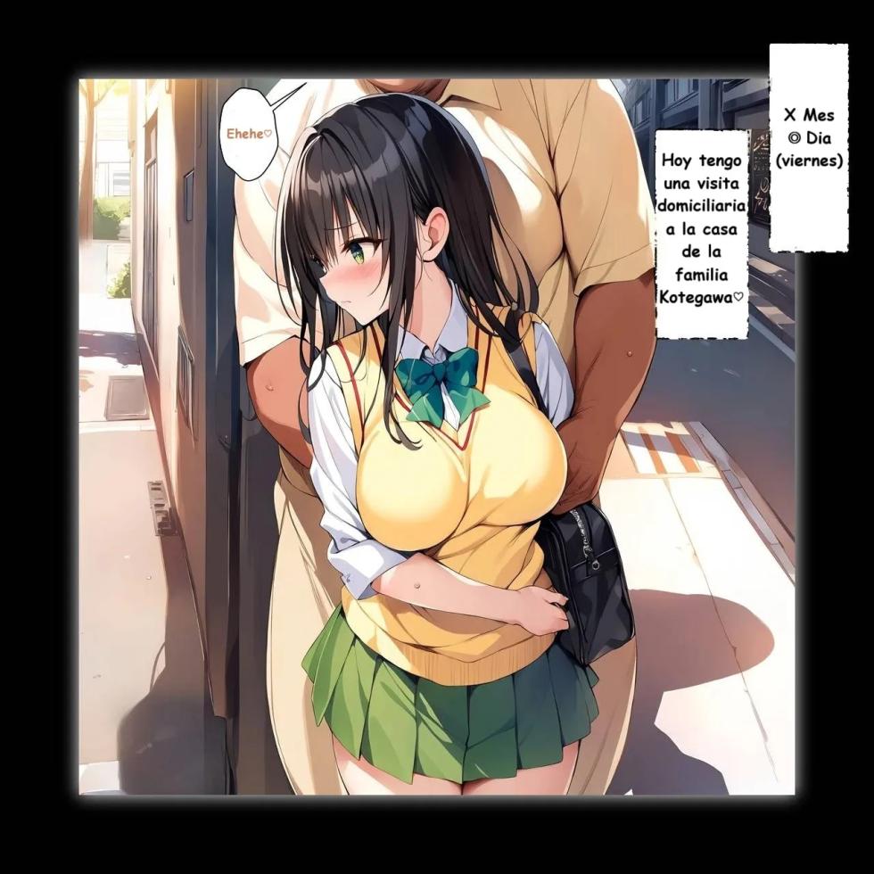 [Panic America] Saimin Oji-san ni Shihaisareta Sainan Koukou, Zenin, Aka-chan Ninshin Ikukyuu (To LOVE-Ru) [Spanish] [AI Generated] - Page 38