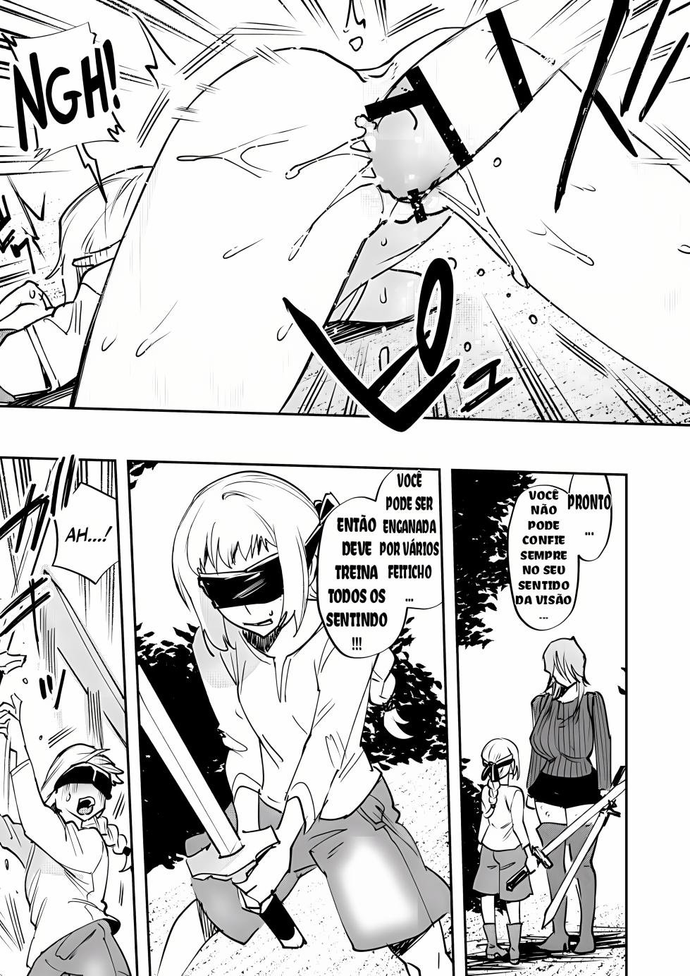 [Chimeda] Omae wa Watashi no Chinpo ni wa Katenai Shikashi Watashi no Chinpo Igai no Subete ni Kateru [Portuguese-BR] [Upscale] - Page 12