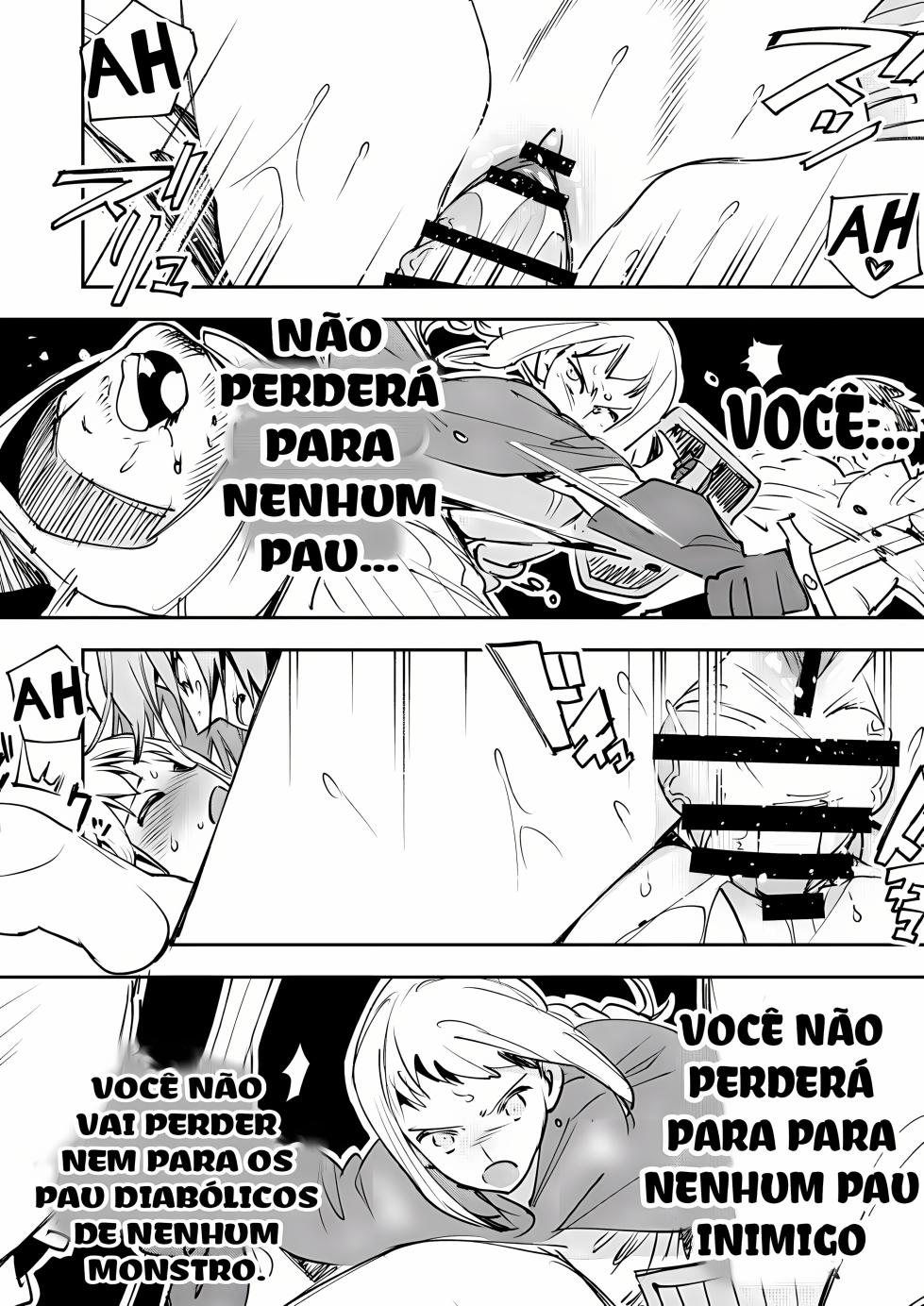 [Chimeda] Omae wa Watashi no Chinpo ni wa Katenai Shikashi Watashi no Chinpo Igai no Subete ni Kateru [Portuguese-BR] [Upscale] - Page 19