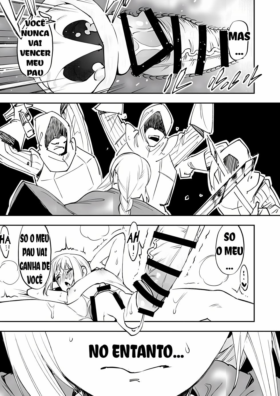 [Chimeda] Omae wa Watashi no Chinpo ni wa Katenai Shikashi Watashi no Chinpo Igai no Subete ni Kateru [Portuguese-BR] [Upscale] - Page 20