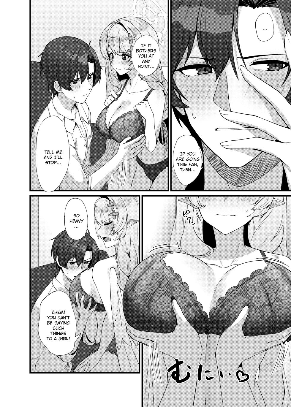 [Mendako Suizokukan (Oruka)] Sensei ni Kyuugo no Te o! | A Helping Hand for Sensei! (Blue Archive) [English] [Literally Starving] [Digital] - Page 14
