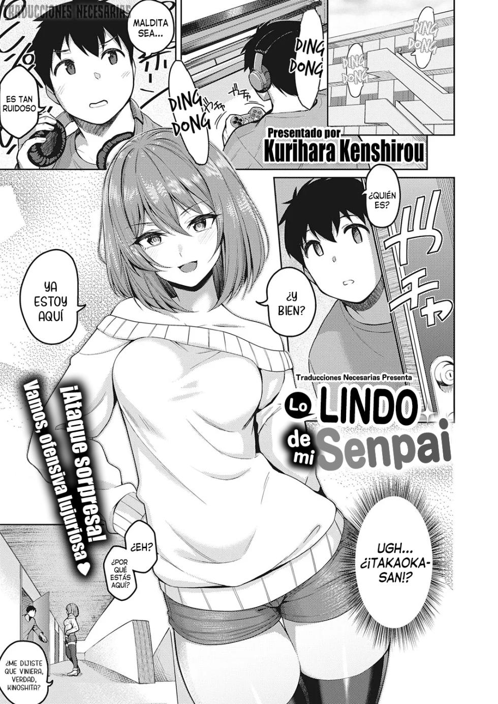 [Kurihara Kenshirou] Senpai no Kawaii Tokoro - Lo Lindo de mi Senpai (COMIC ExE 28) [Español] [Traducciones necesarias] [Sin Censura] [Digital] - Page 1