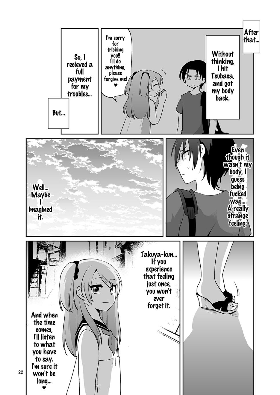 [DryR (Urakuso)] Ore to Aitsu no Karada ga Irekawatte Kawari ni Josou Enkou Saserareta Ken [English] [Digital] - Page 23