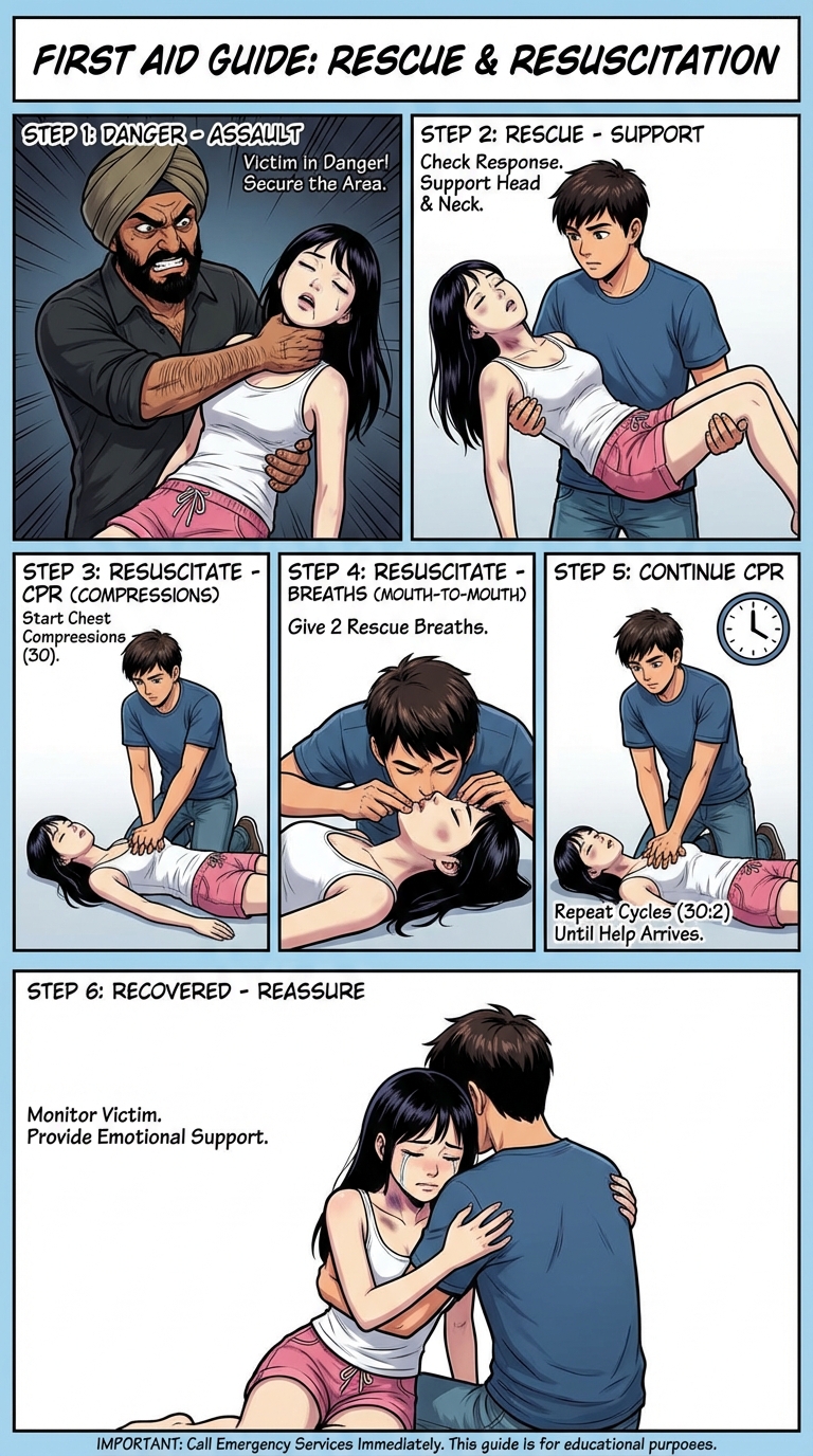 Safety Poster 3: Chokehold Victim (AI Generated) - Page 7