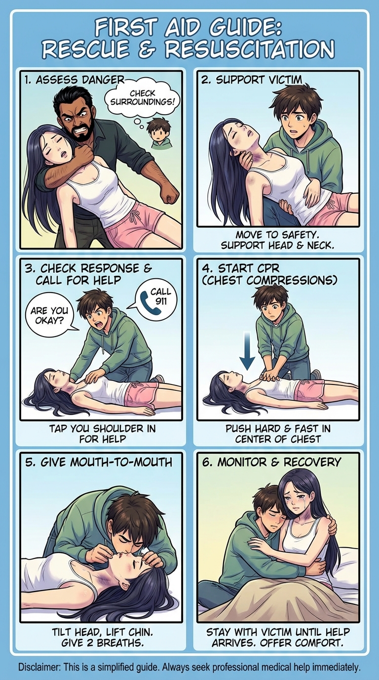 Safety Poster 3: Chokehold Victim (AI Generated) - Page 22